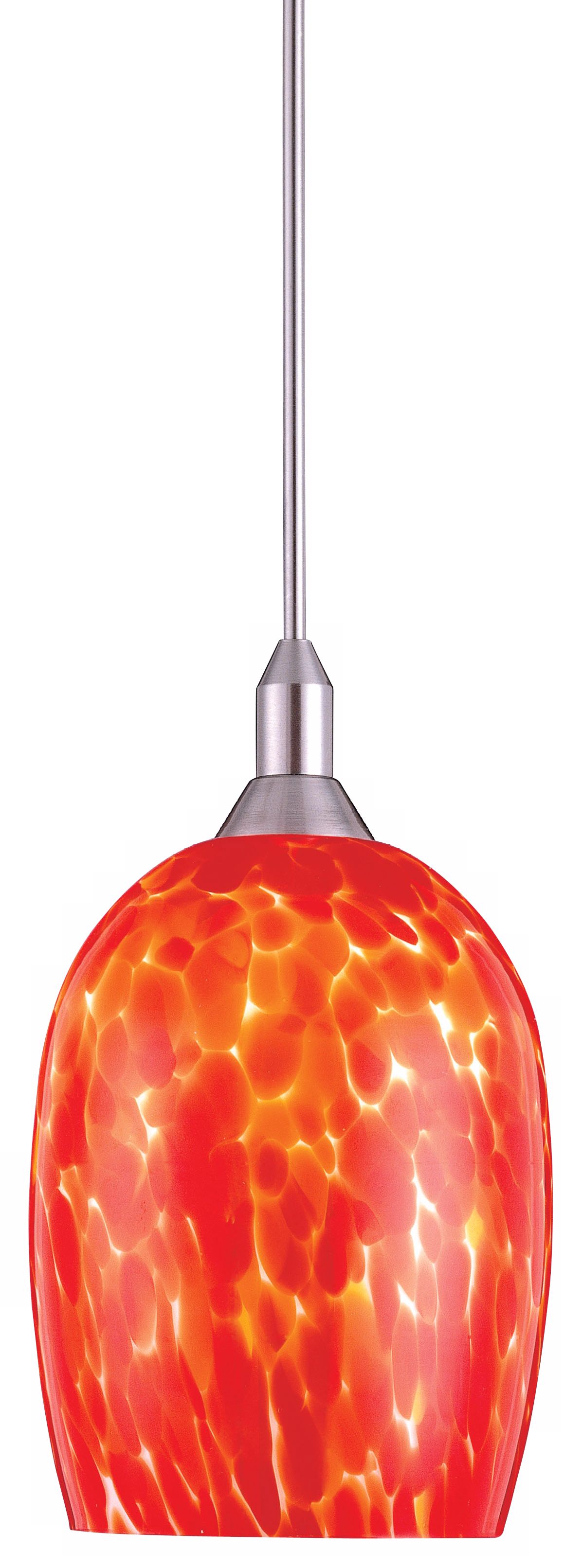 George Kovacs Droplet Fire Red Mini Pendant Chandelier