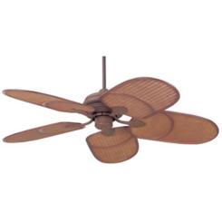 Wicker ceiling fan