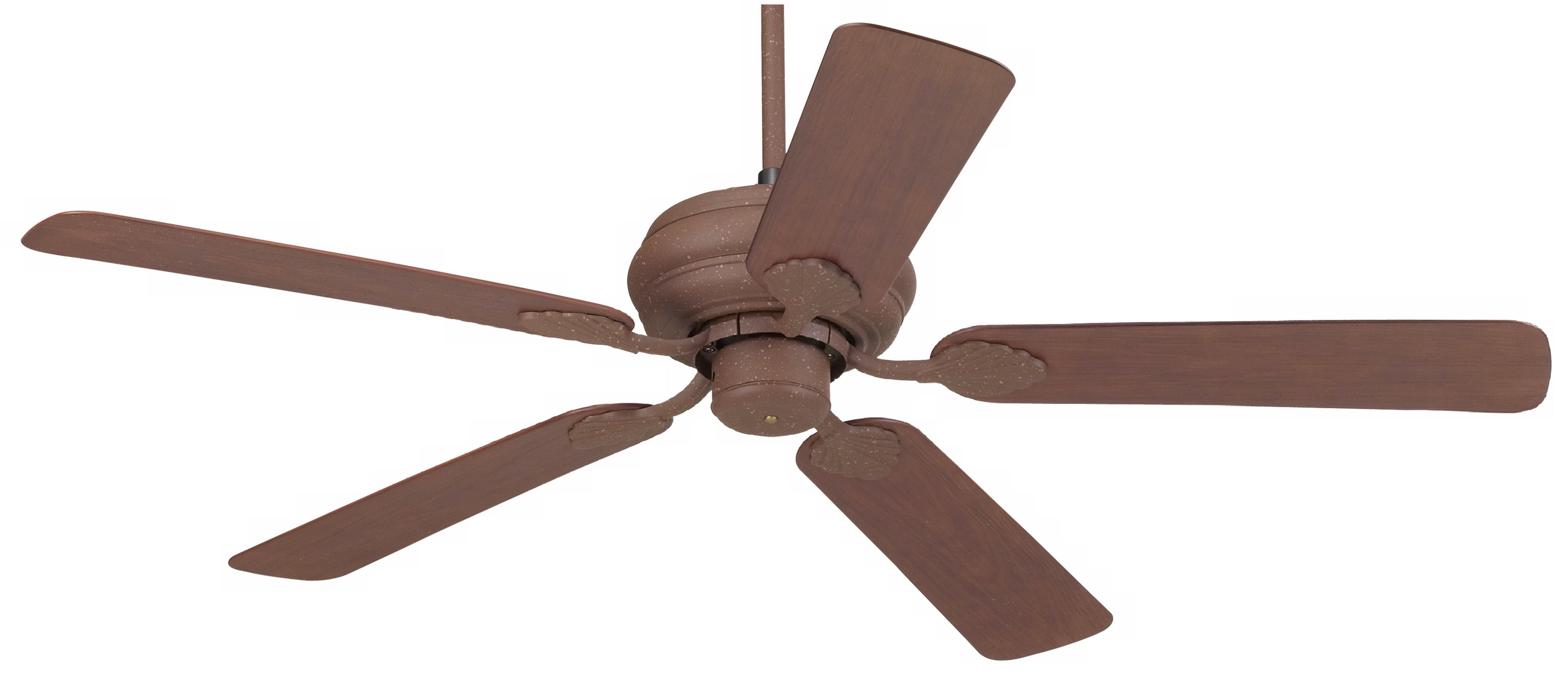 52" Casa Vieja Tropical Rust Finish Ceiling Fan