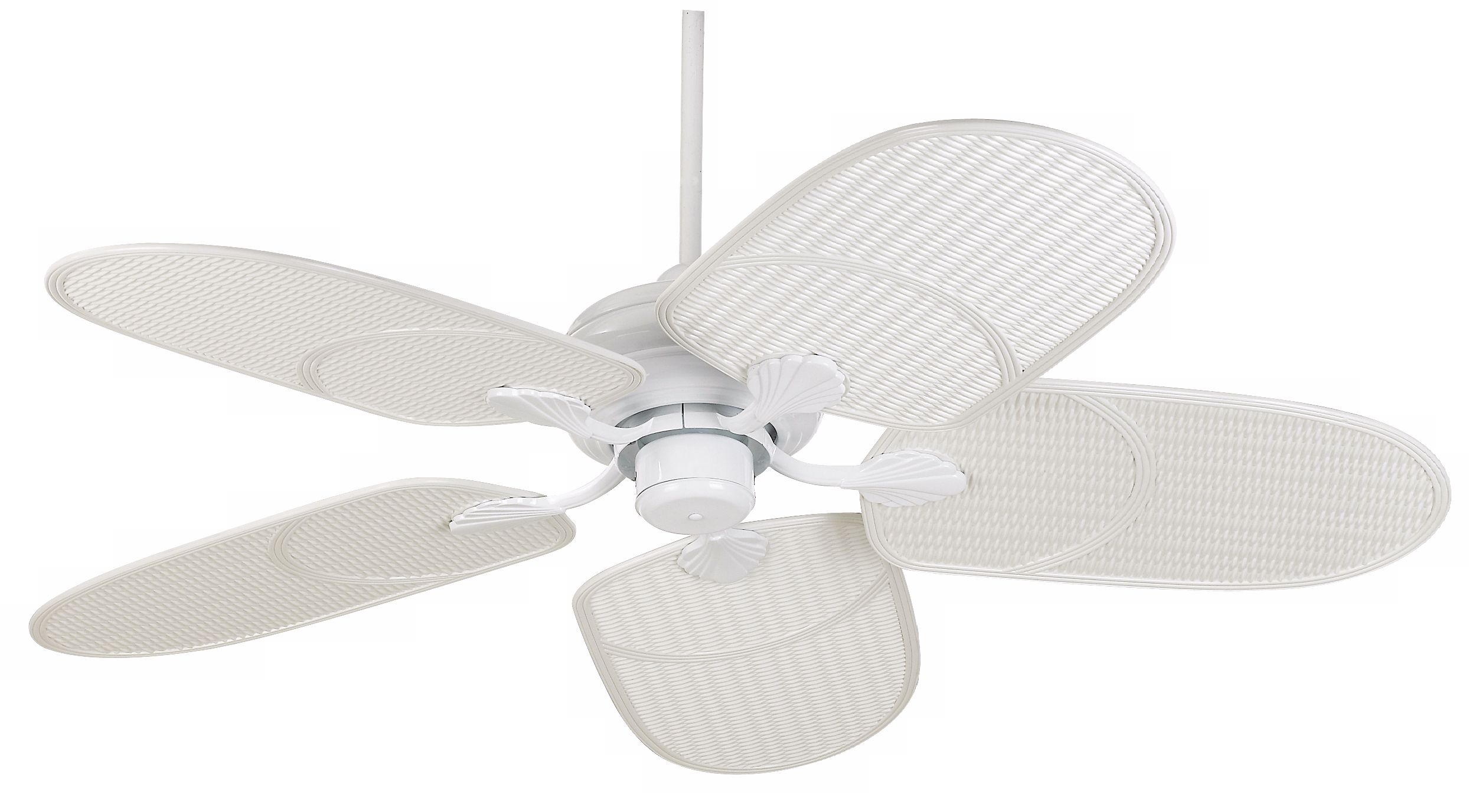 Outdoor Tropical White Ceiling Fan
