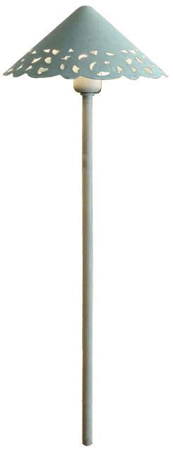 Hammered Roof Green Landscape Light