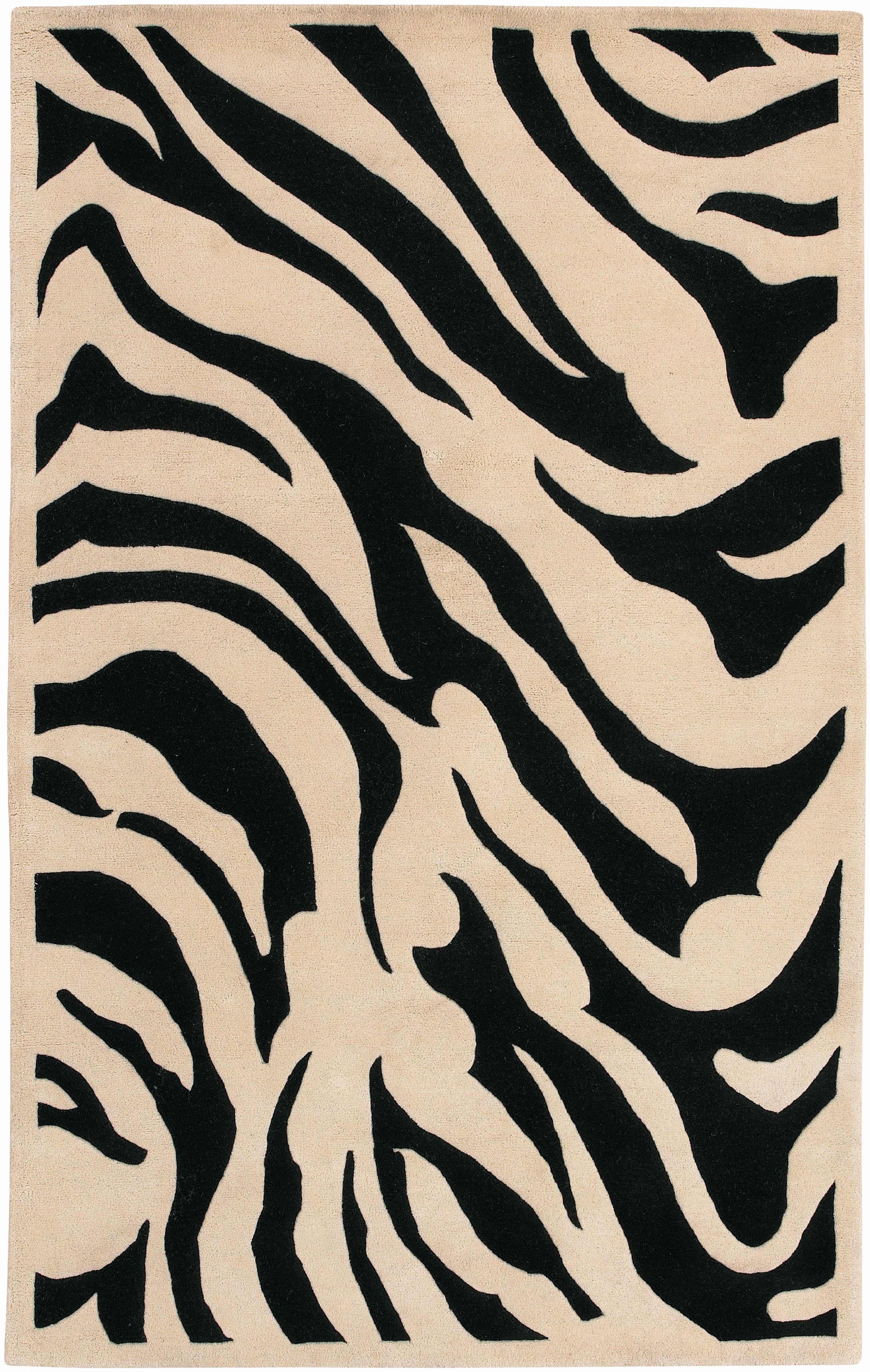 Zebra New Zealand Wool Area Rug