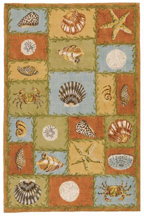 Beach Holiday Jute Area Rug