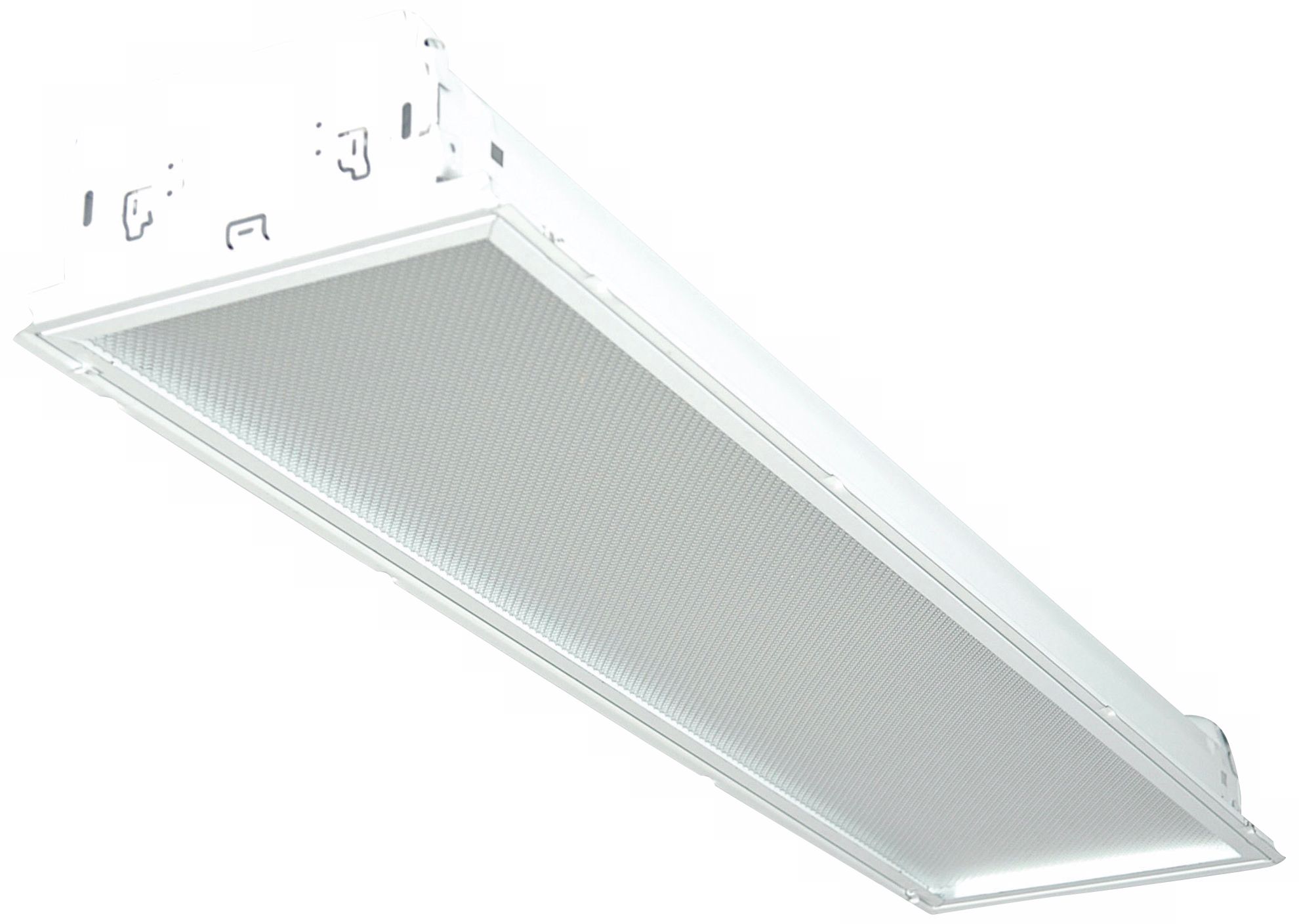White Troffer Close to Ceiling Light
