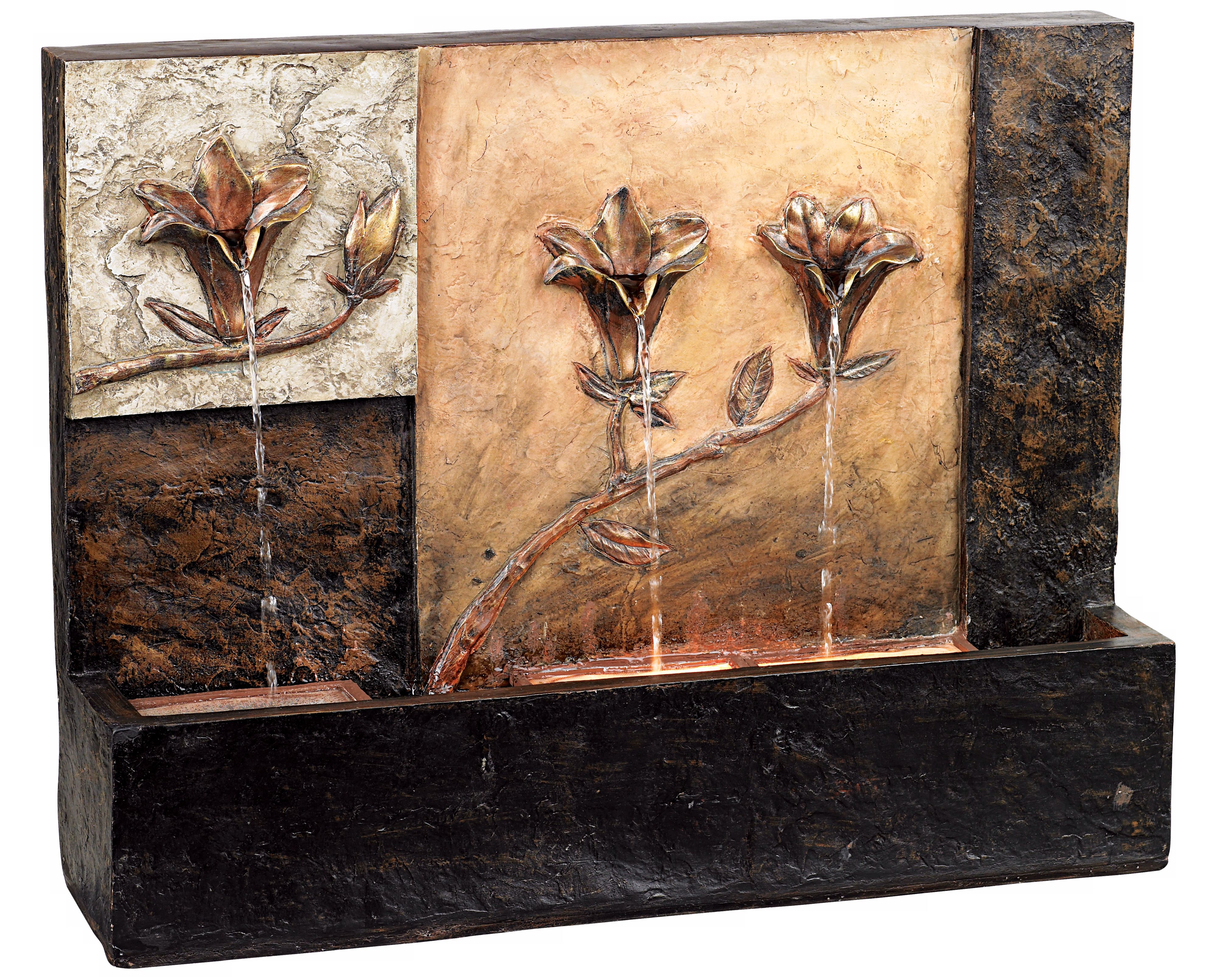 Three Flower Wall Fountain 54192