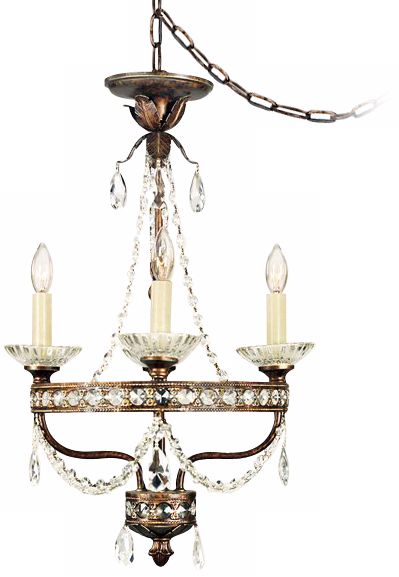 Contessa Bolivian Bronze Four Light Mini Chandelier