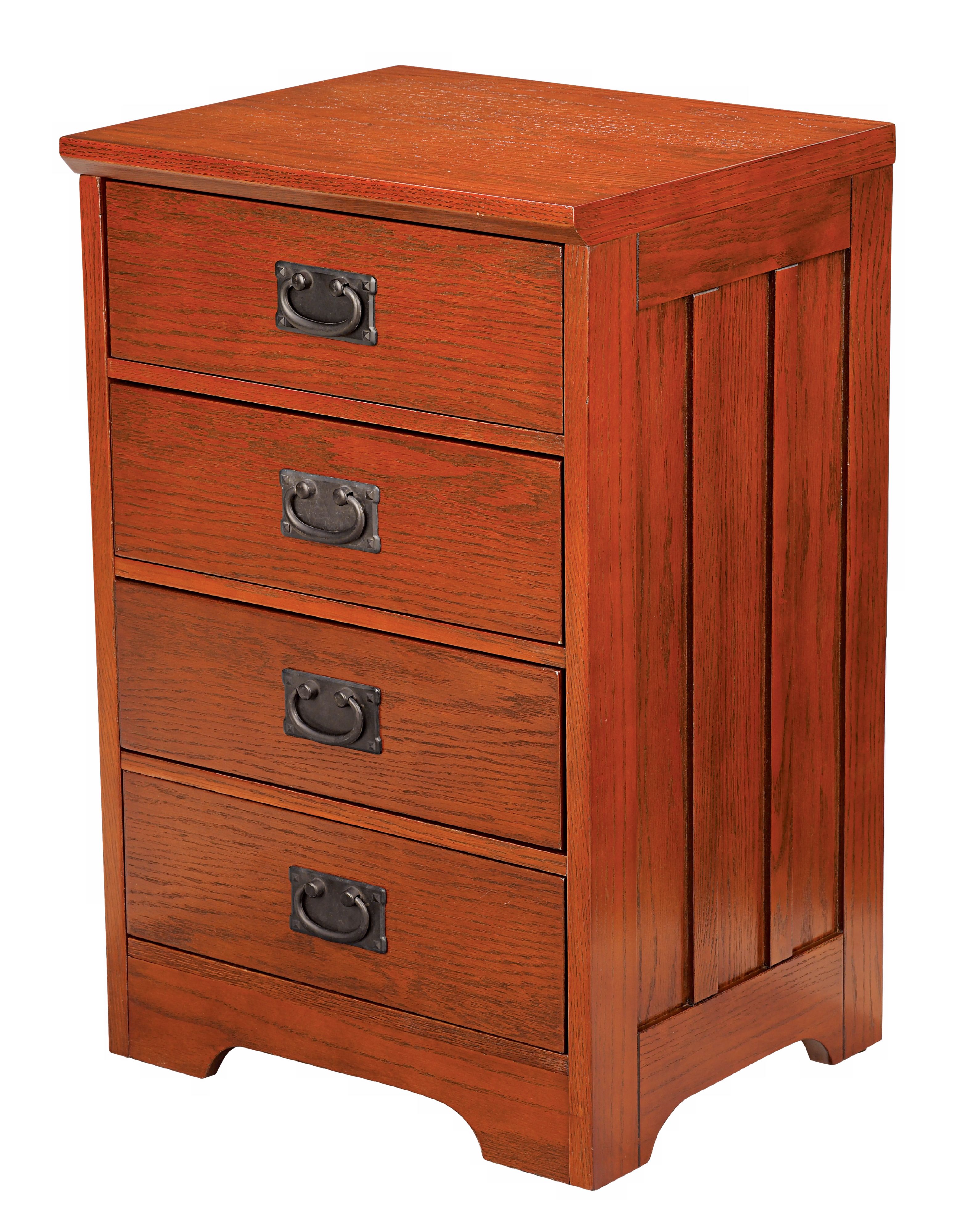 Wrightwood Side by Side Table with 4 Drawers