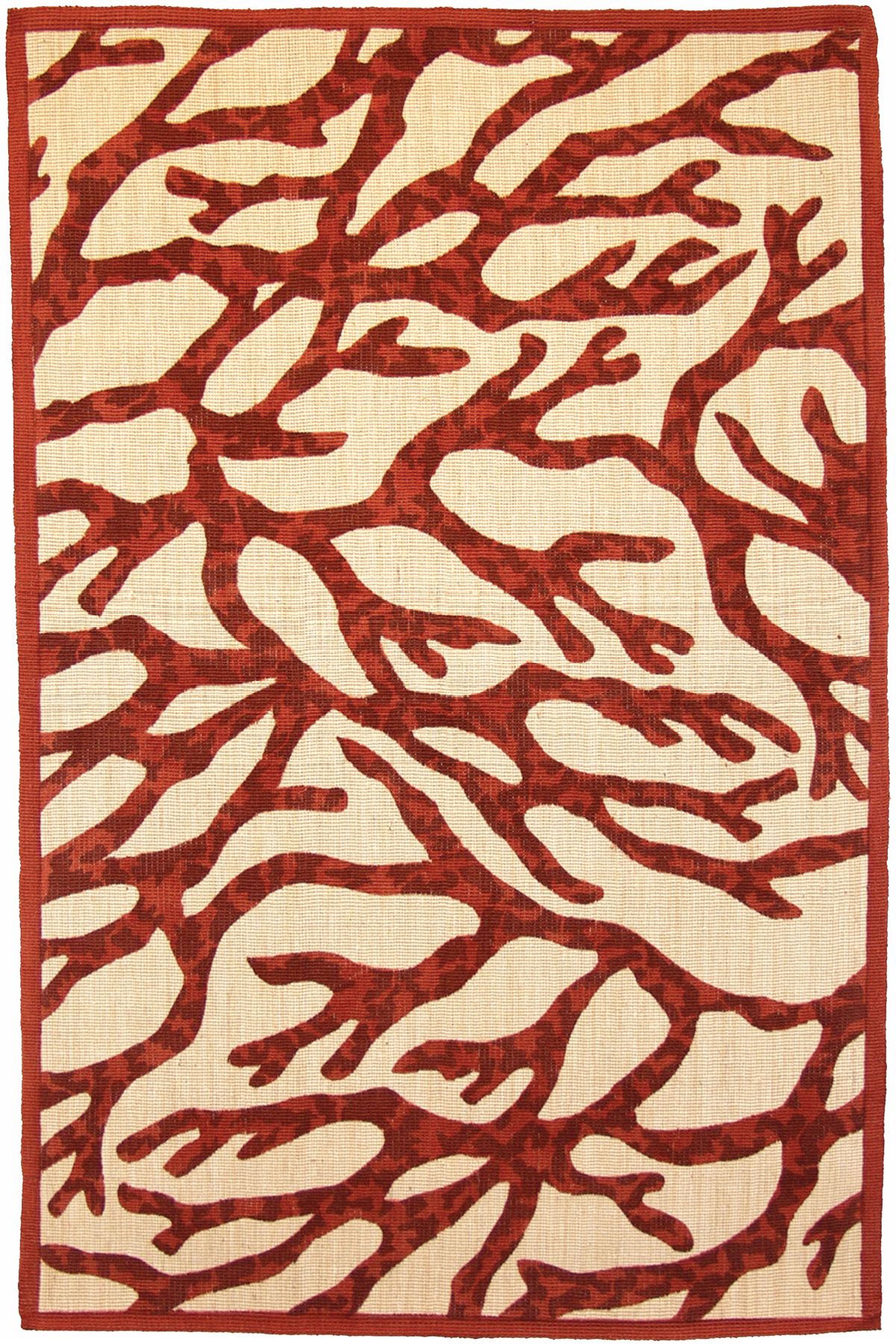 Coral Jute Area Rug at LampsPlus.com