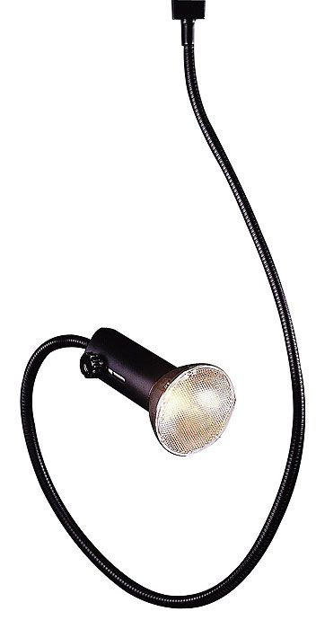WAC Black Flexible Track Light for Lightolier Track Systems