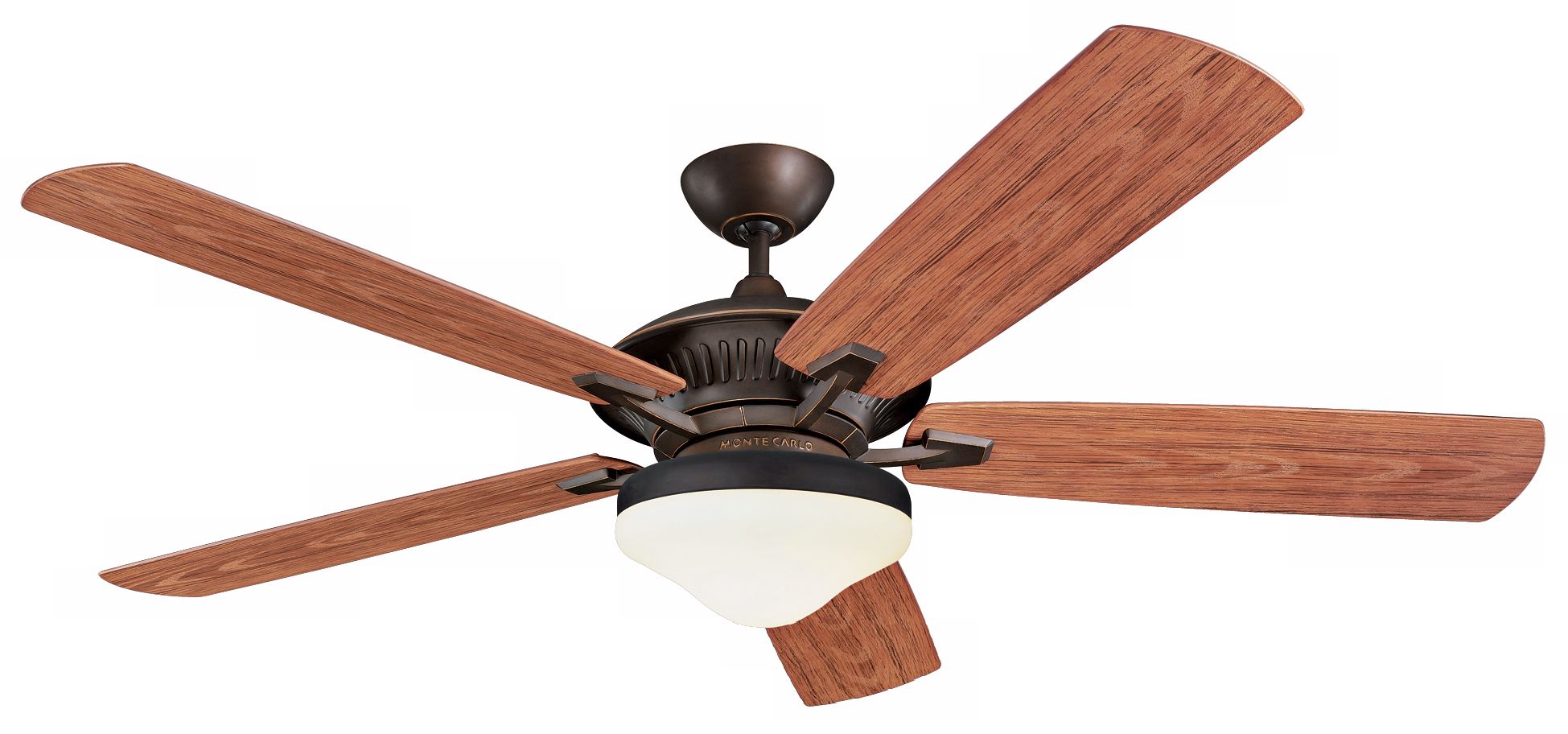 60" Monte Carlo Cyclone Roman Bronze Indoor Out Ceiling Fan