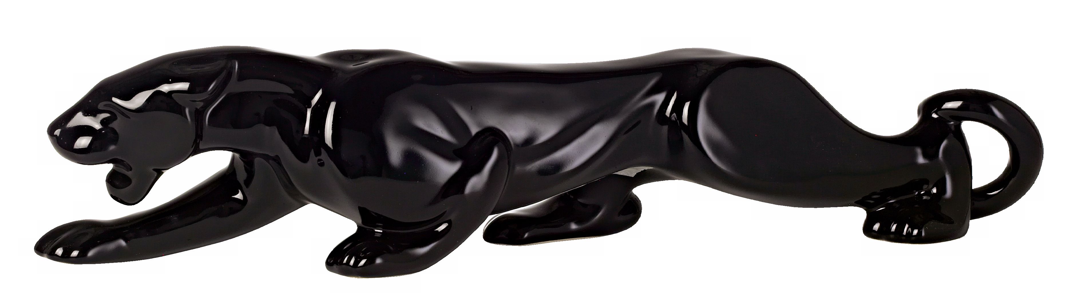 Haeger Potteries Black Panther Ceramic Sculpture