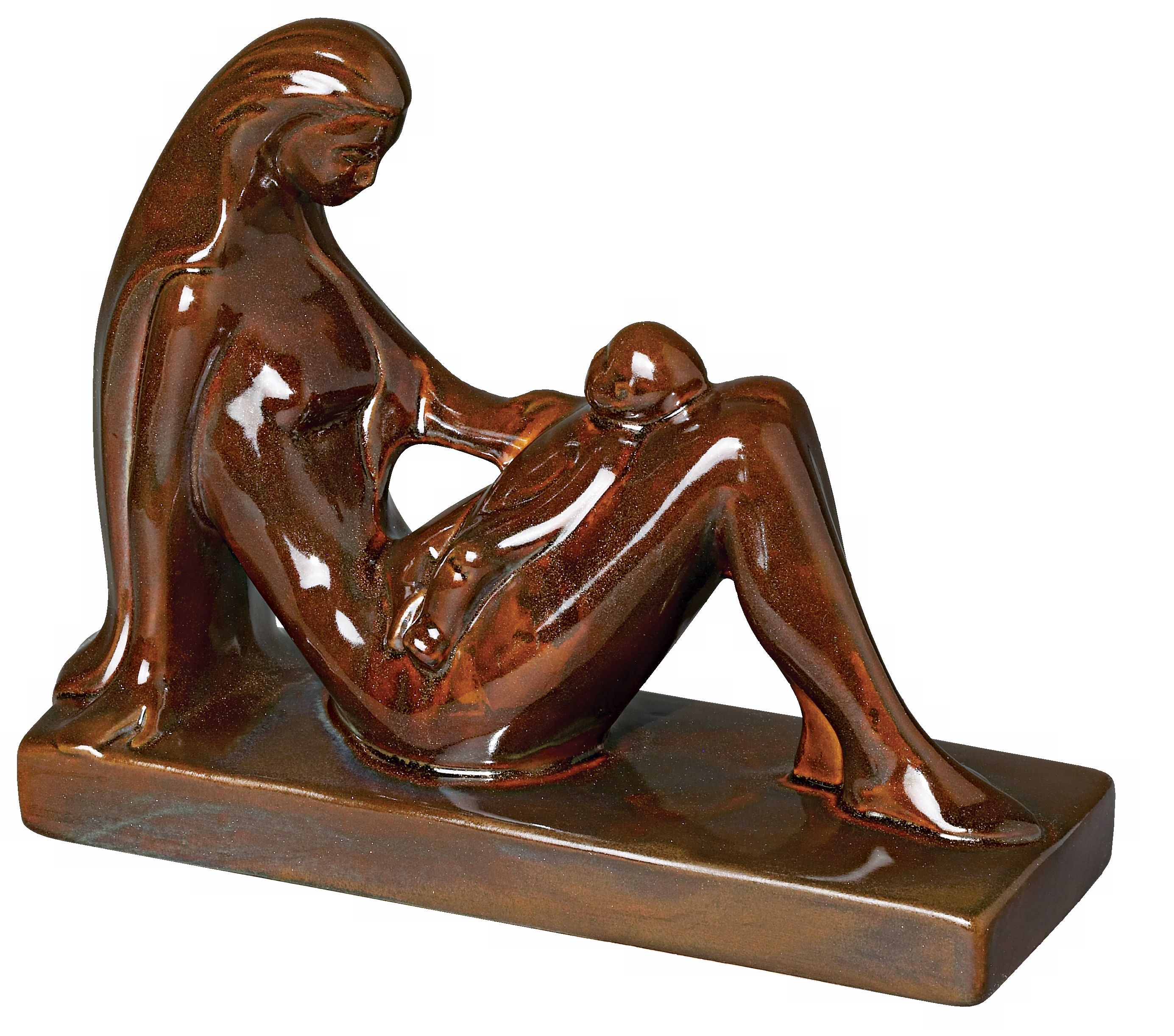 Haeger Potteries Ceramic Mother and Child Sculpture