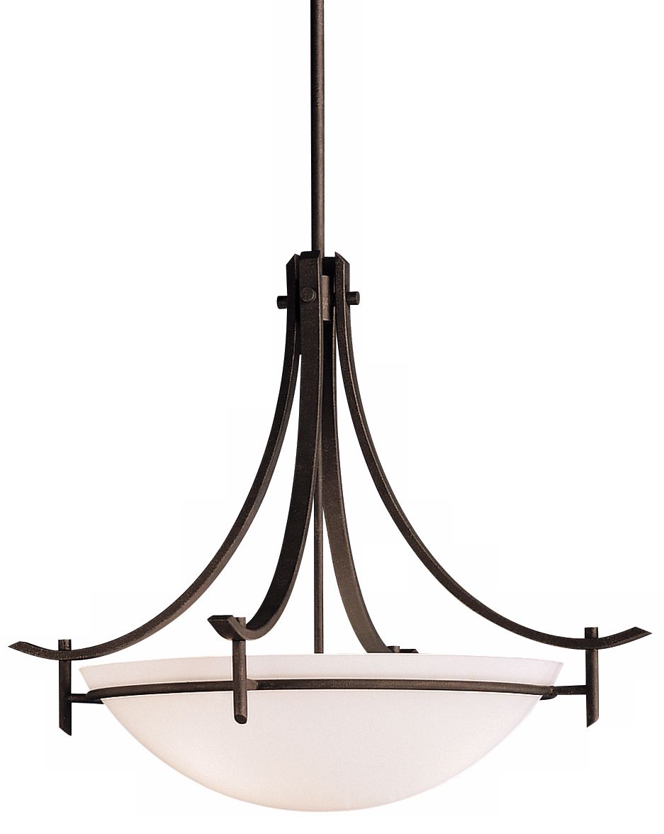 Olympia Distressed Black 24" Wide Pendant Chandelier