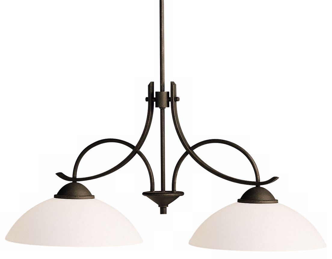 Olympia Distressed Black 38" Wide Island Chandelier