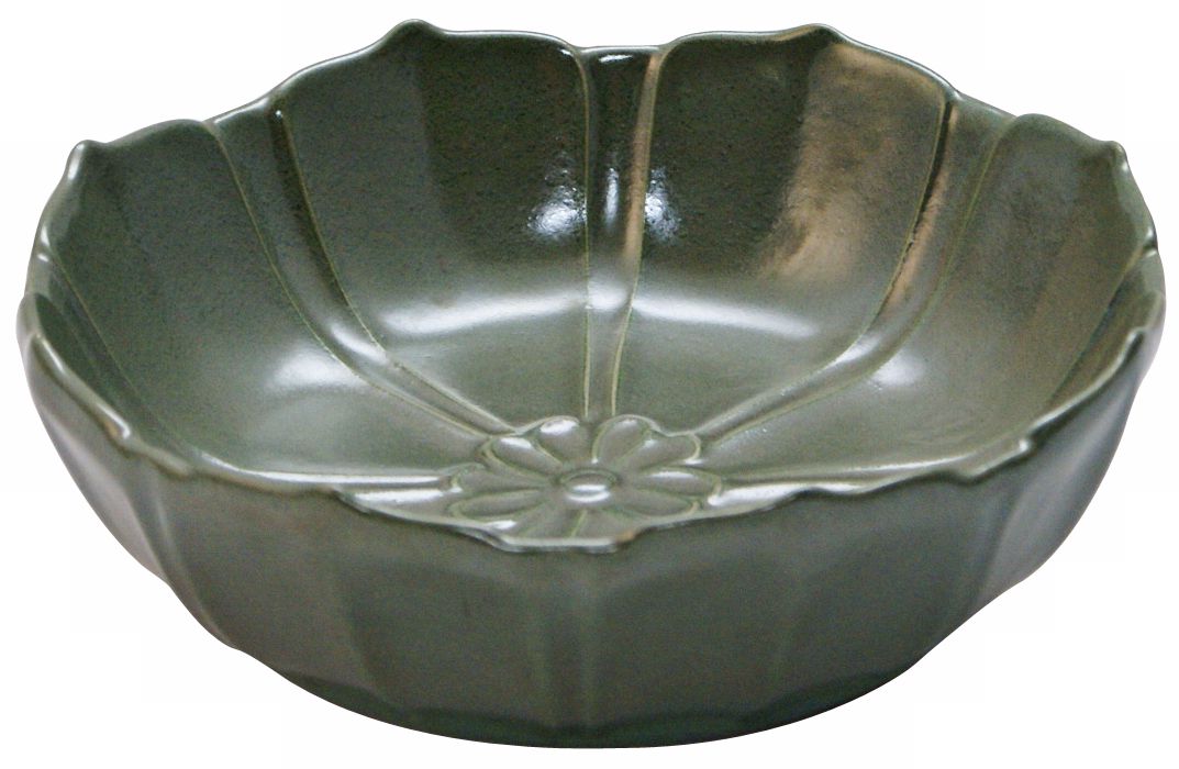 Haeger Potteries Arts and Crafts Grueby Green Bowl