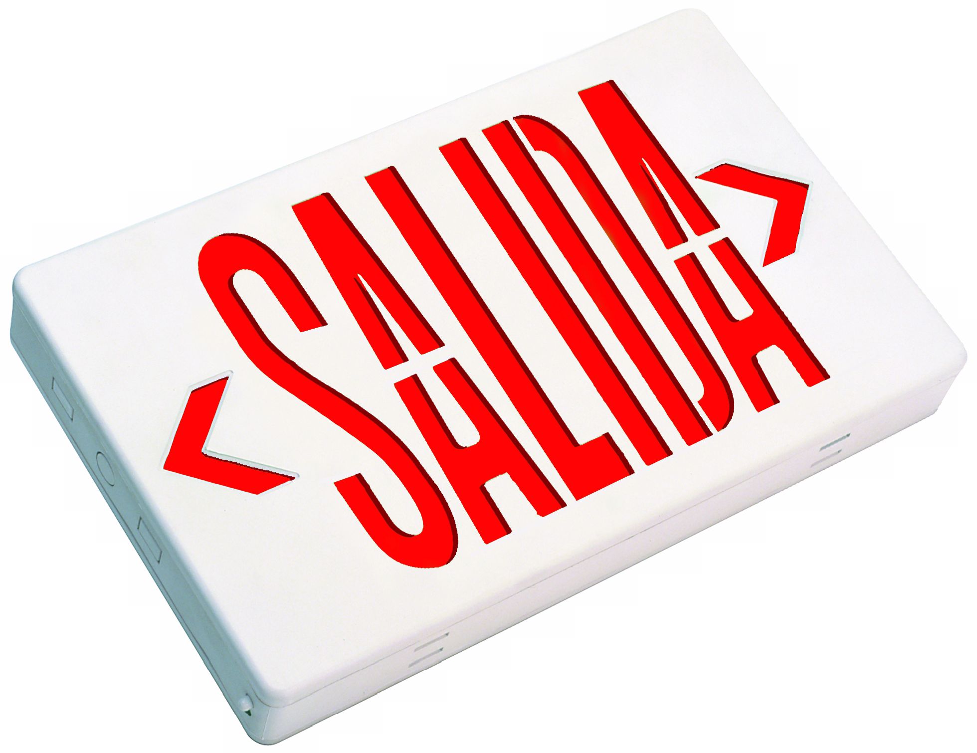 Red Salida Spanish Language Exit Sign Faceplate