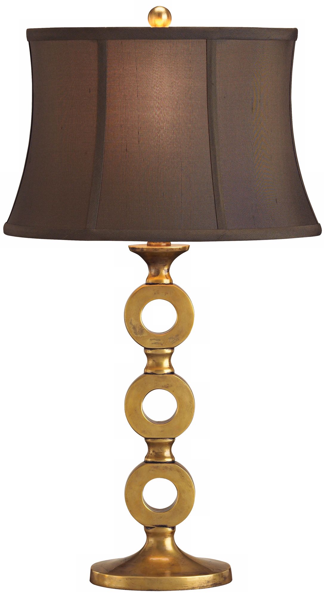 Currey and Company Bergamo Brass Candlestick Table Lamp