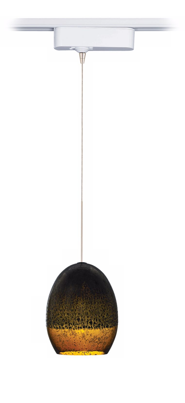 Silver Glaze Brown Tech LED Track Pendant for Juno Track Systems