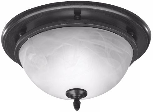 Oil Rubbed Bronze Alabaster Glass Ventilation Fan with Light 55130