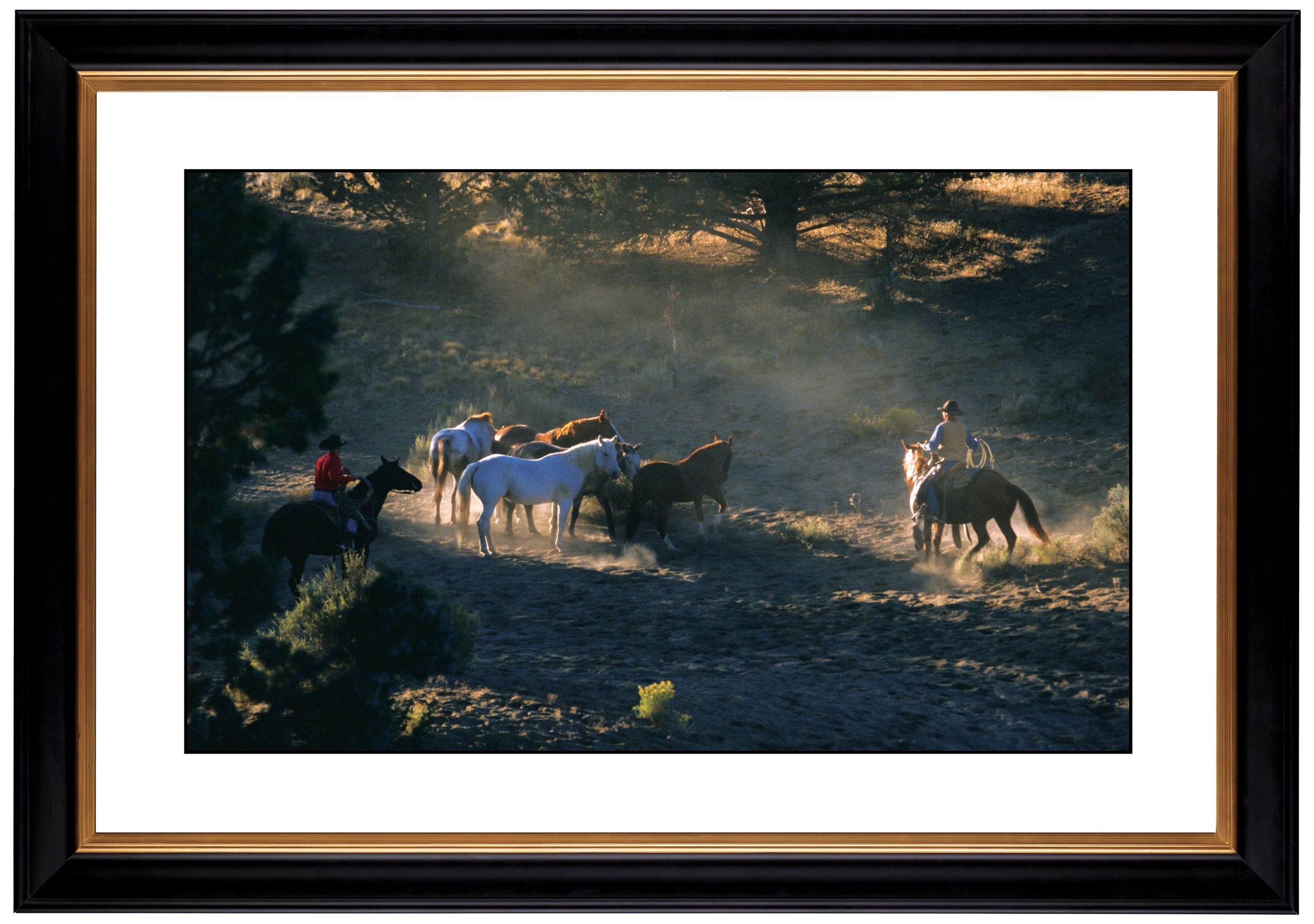 Mountain Round Up Giclee 41 3/8" Wide Wall Art