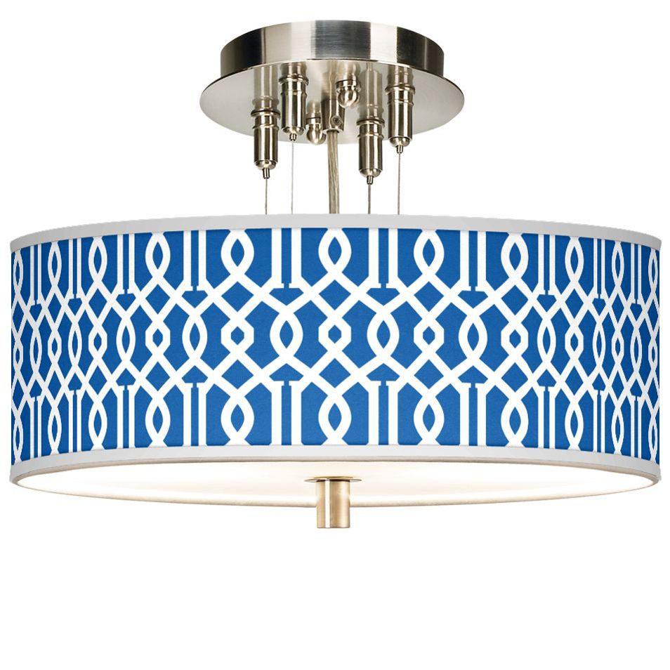 Chain Reaction Giclee 14" Wide Ceiling Light