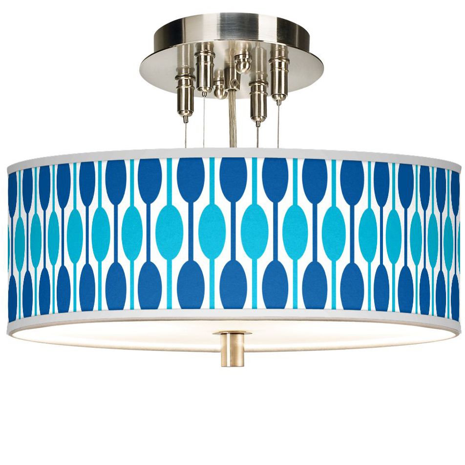 Jet Set Giclee 14" Wide Ceiling Light