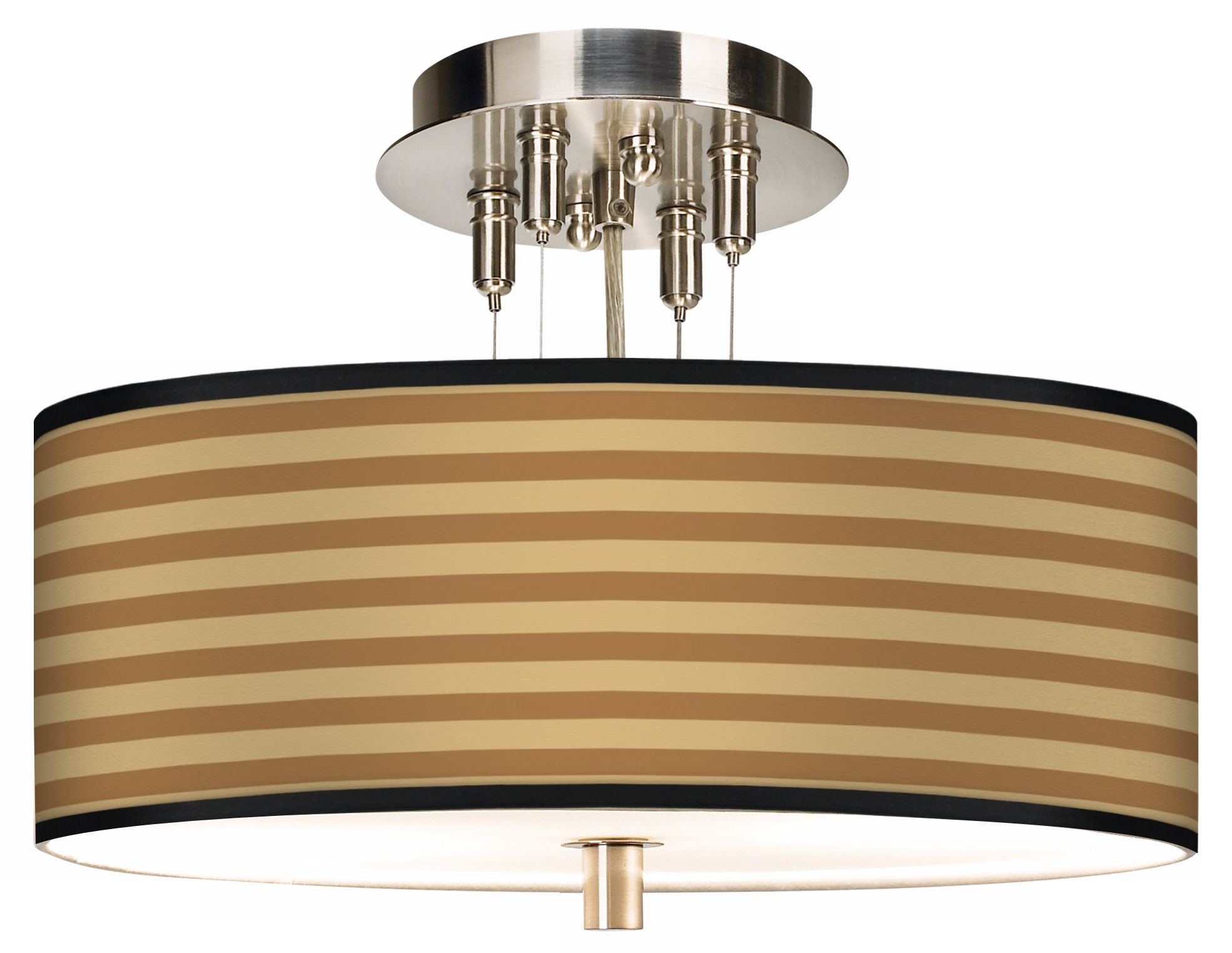 Butterscotch Parallels Giclee 14" Wide Ceiling Light