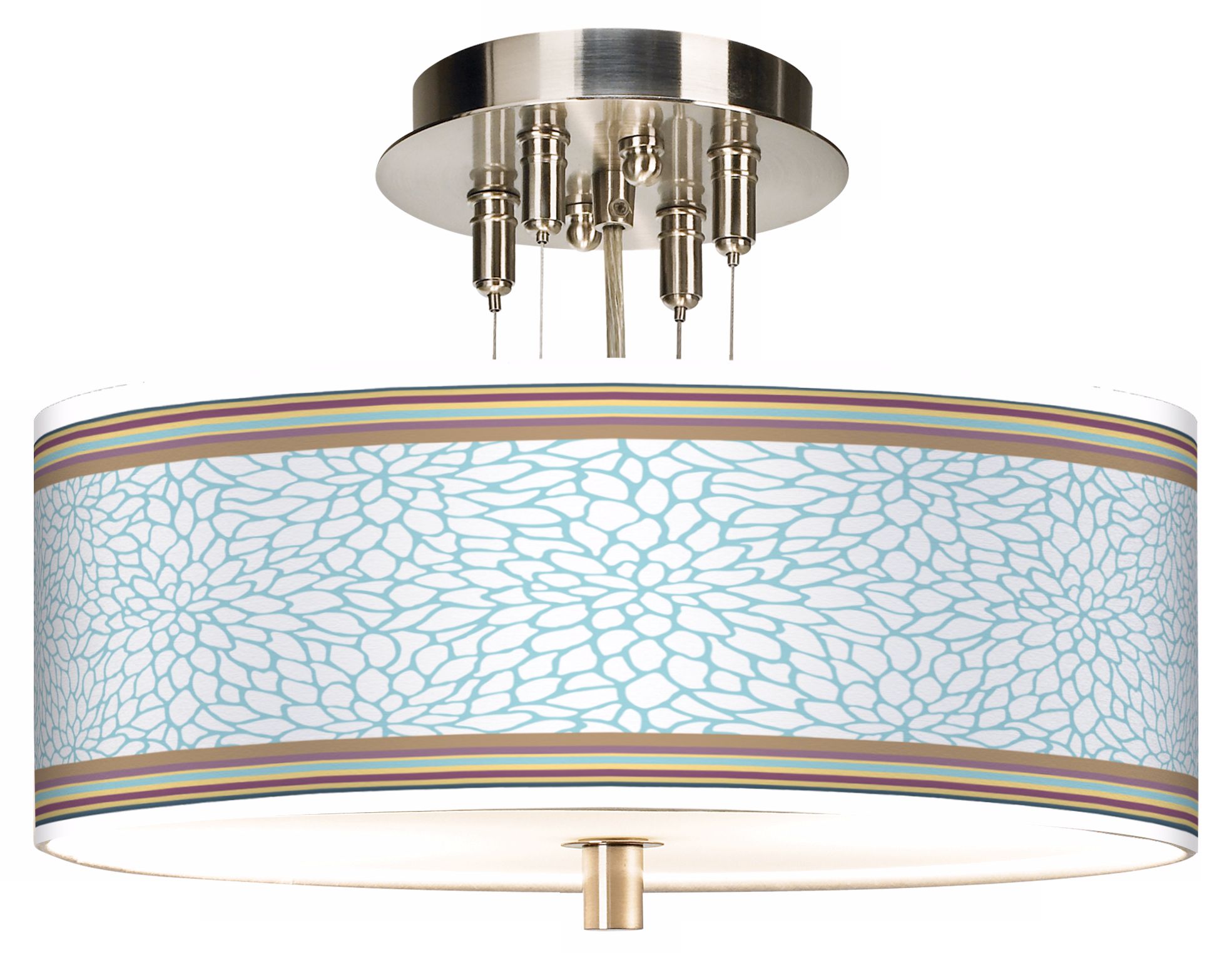 Stacy Garcia Landscape Dahlia Giclee 14" Wide Ceiling Light
