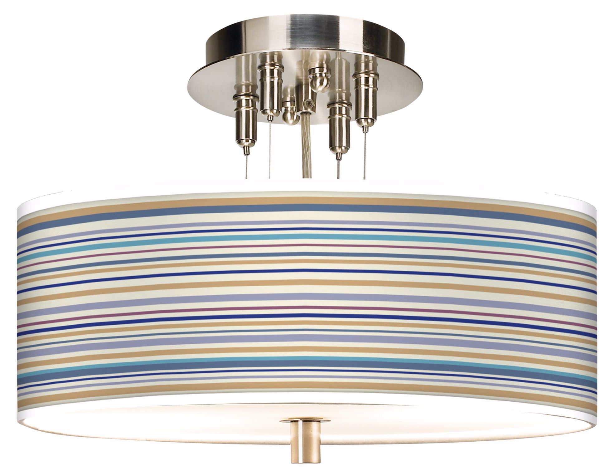 Stacy Garcia Landscape Stripe Giclee 14" Wide Ceiling Light