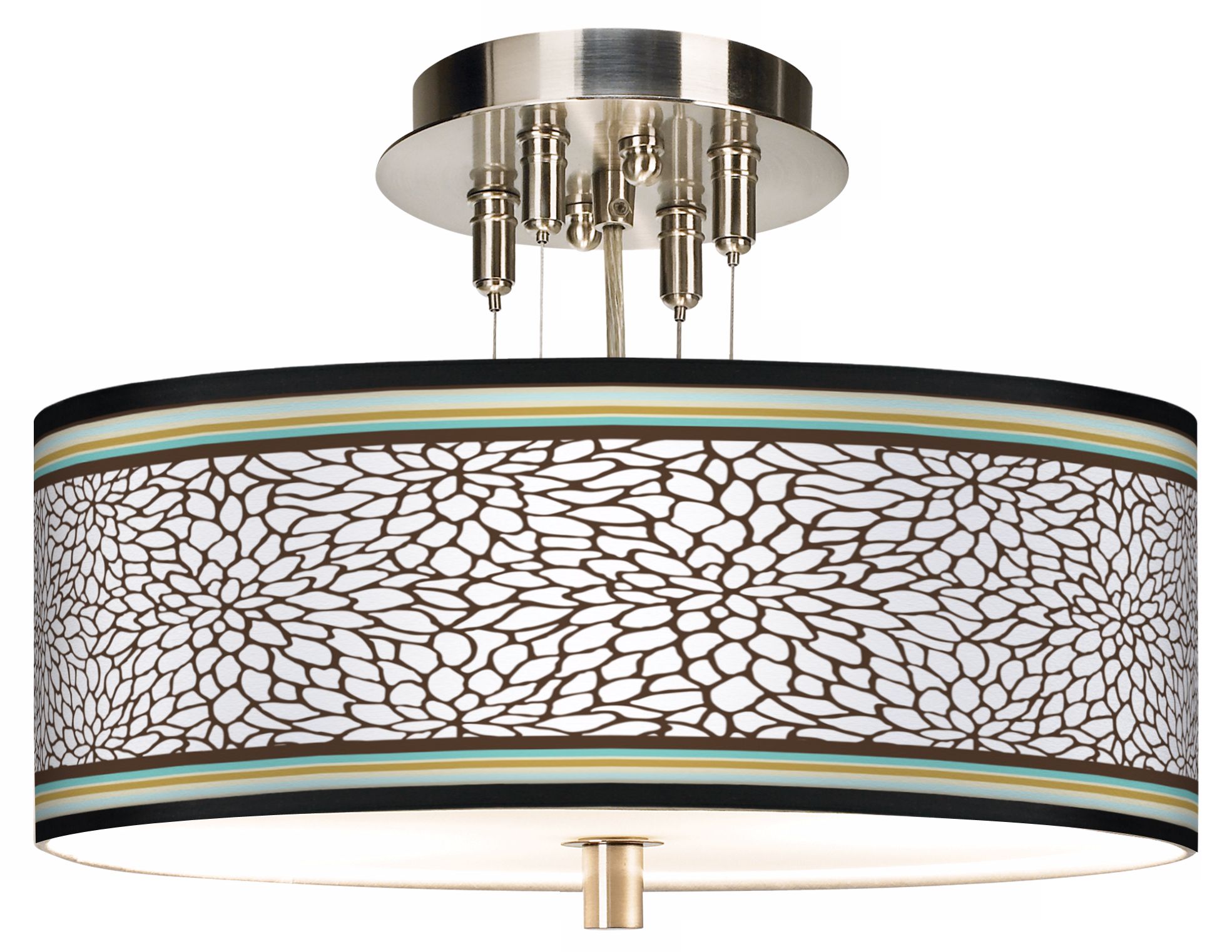 Stacy Garcia Countess Dahlia Giclee 14" Wide Ceiling Light