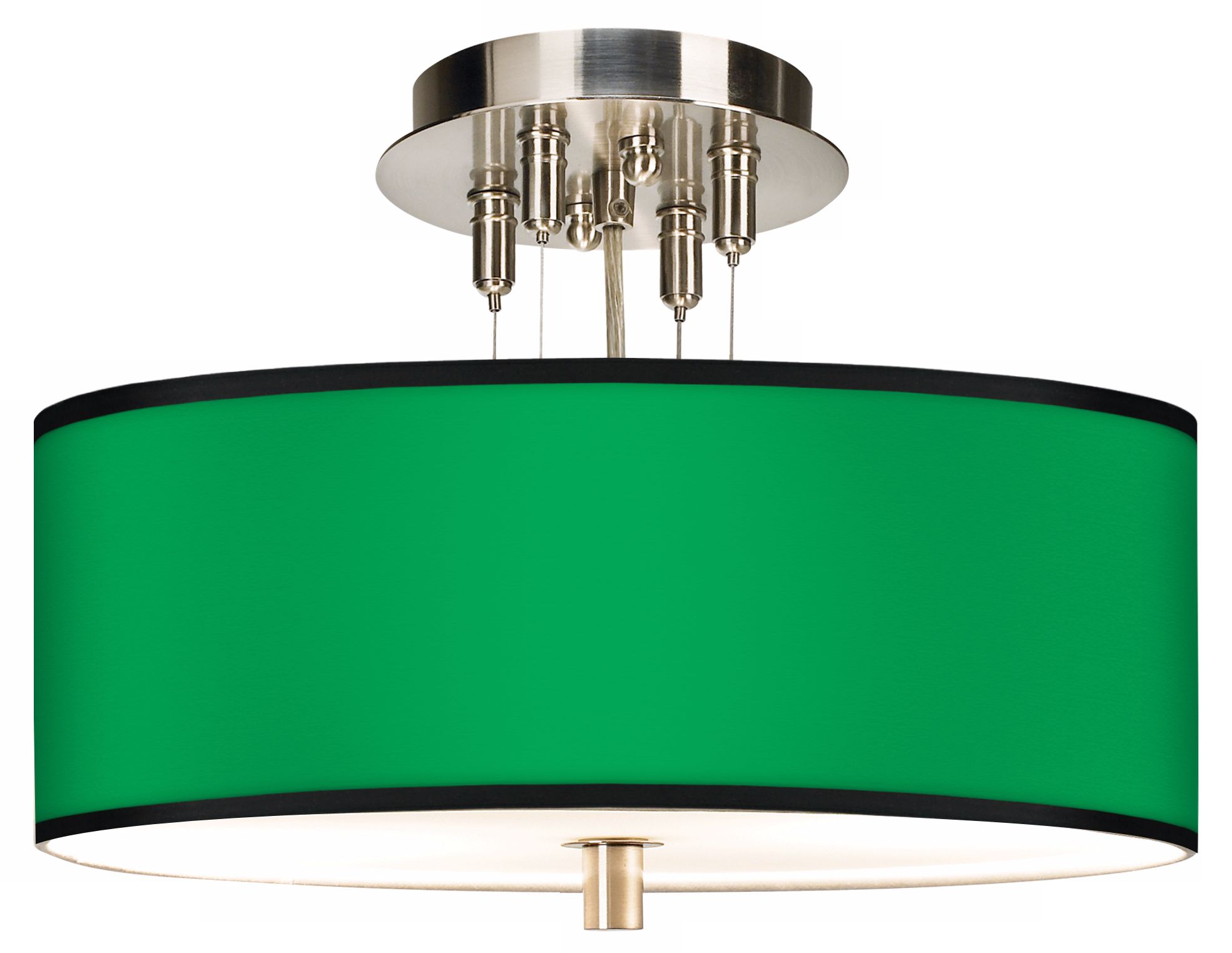 All Green Giclee 14" Wide Ceiling Light