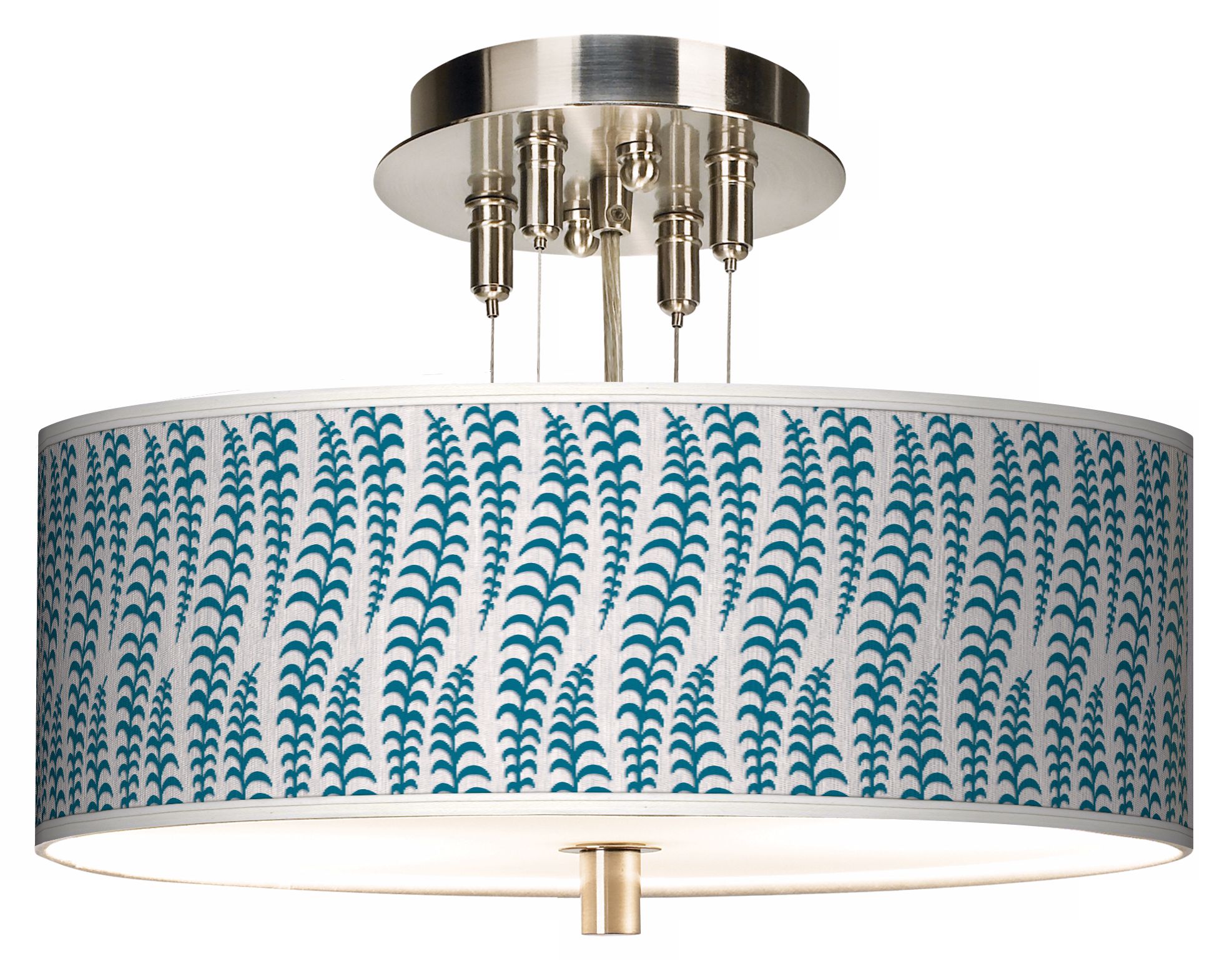 Stacy Garcia Fancy Fern Peacock 14" Wide Ceiling Light
