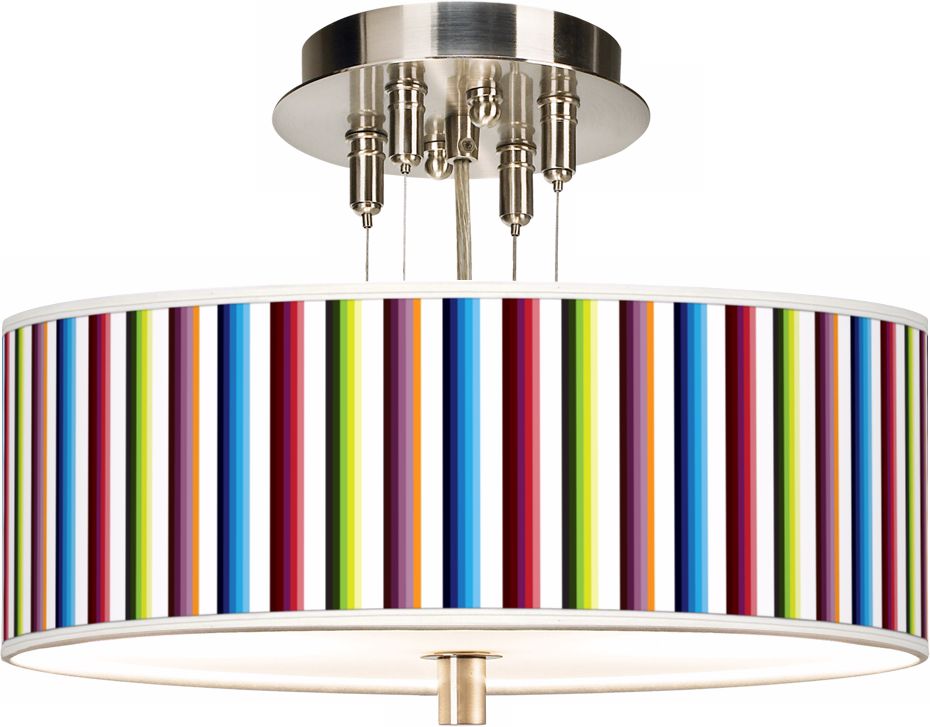 Technocolors Giclee 14" Wide Ceiling Light