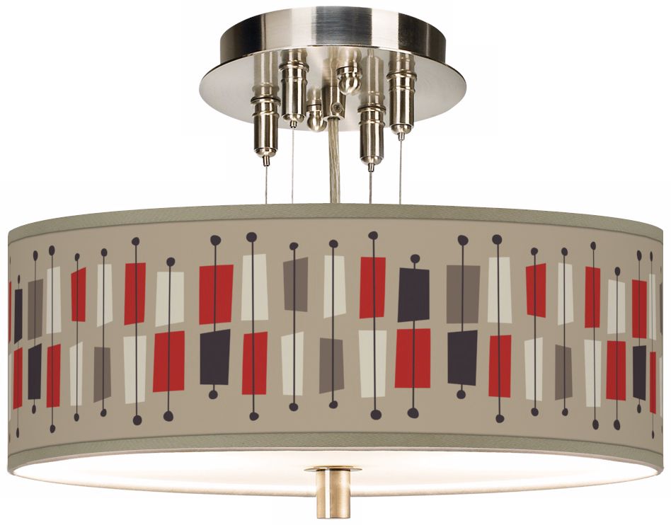 Bounce Giclee 14" Wide Ceiling Light