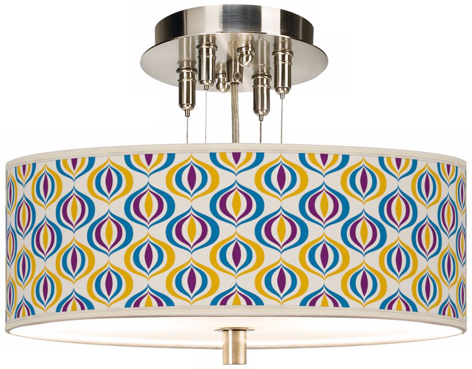 Scatter Giclee 14" Wide Ceiling Light