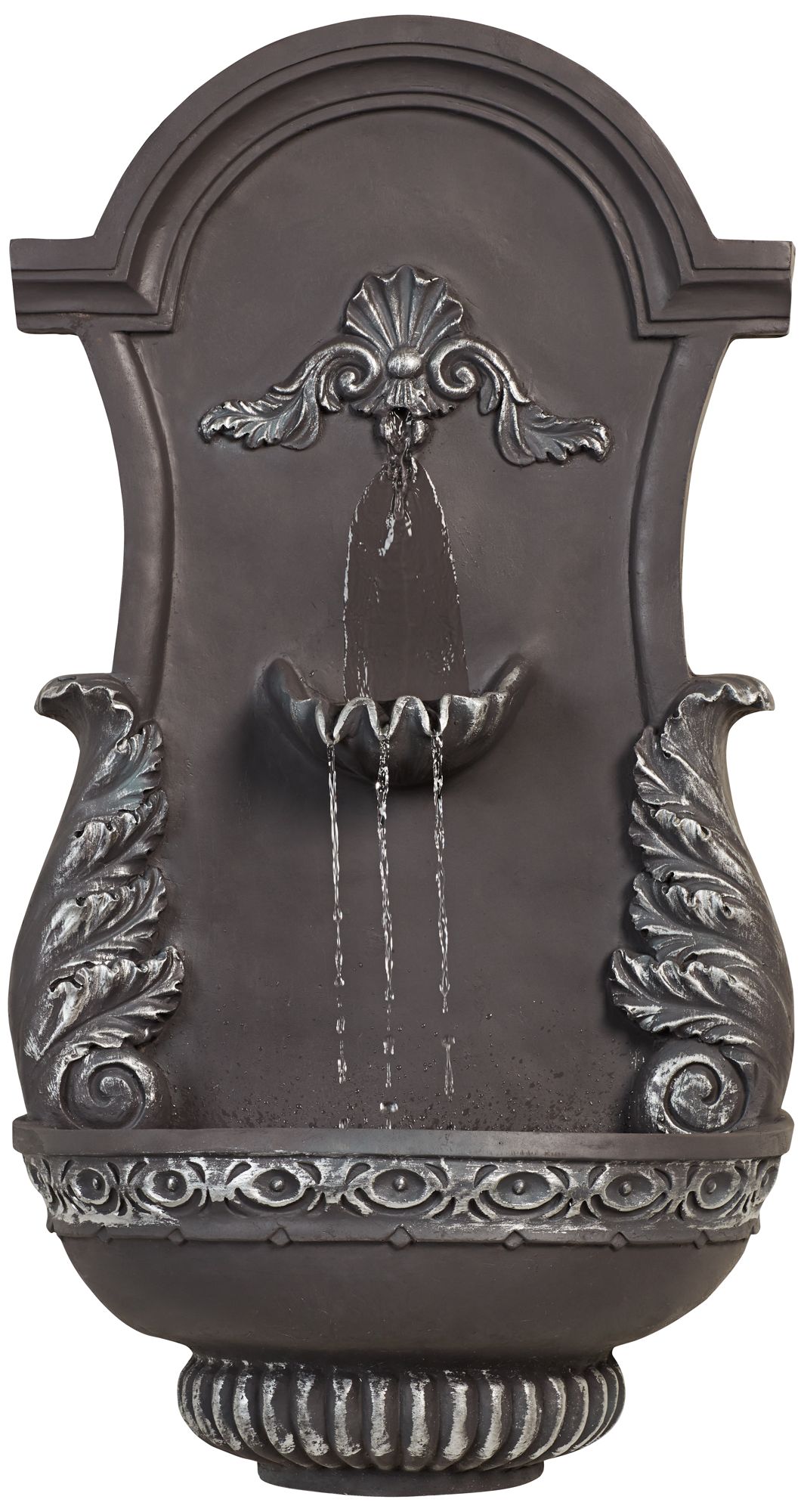 Bronze Finish Ornate Wall Fountain