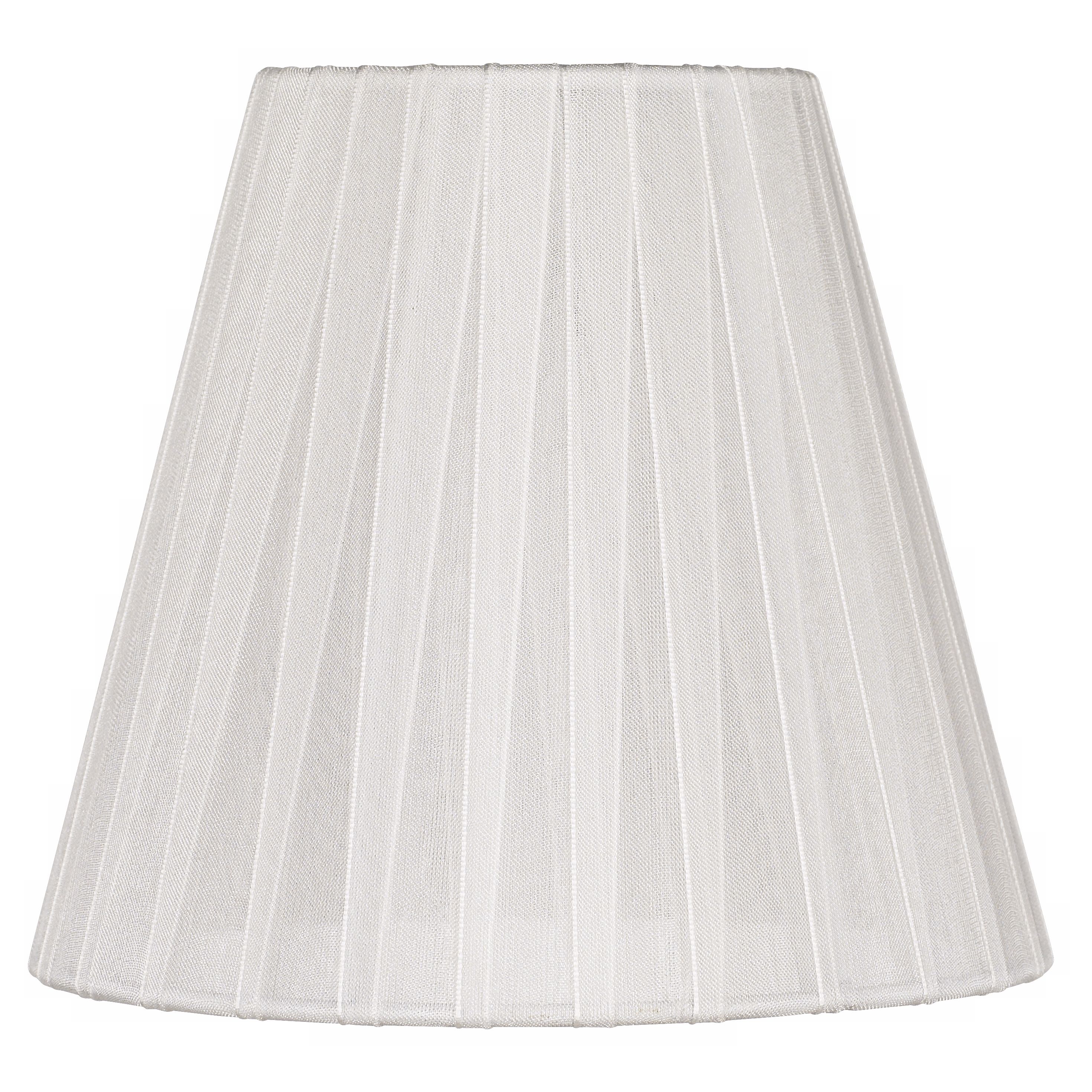 White Ribbon Wrap Shade 3x5.5x5 (Clip-On)