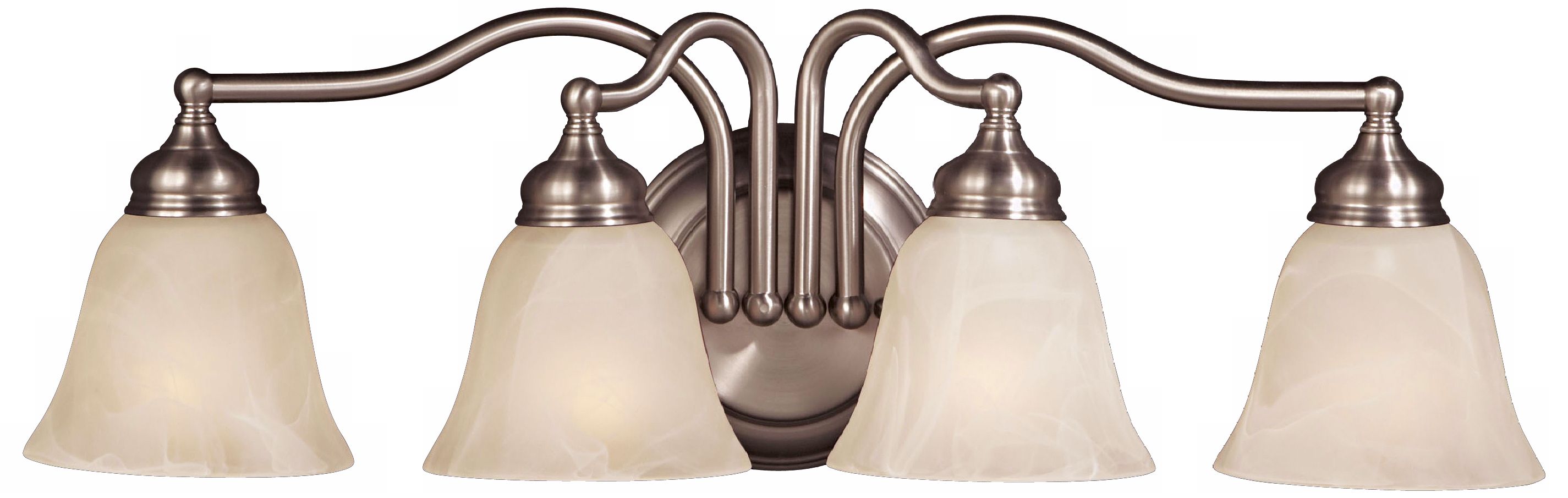 Murray Feiss 25" Wide Pewter 4-Light Bath Fixture