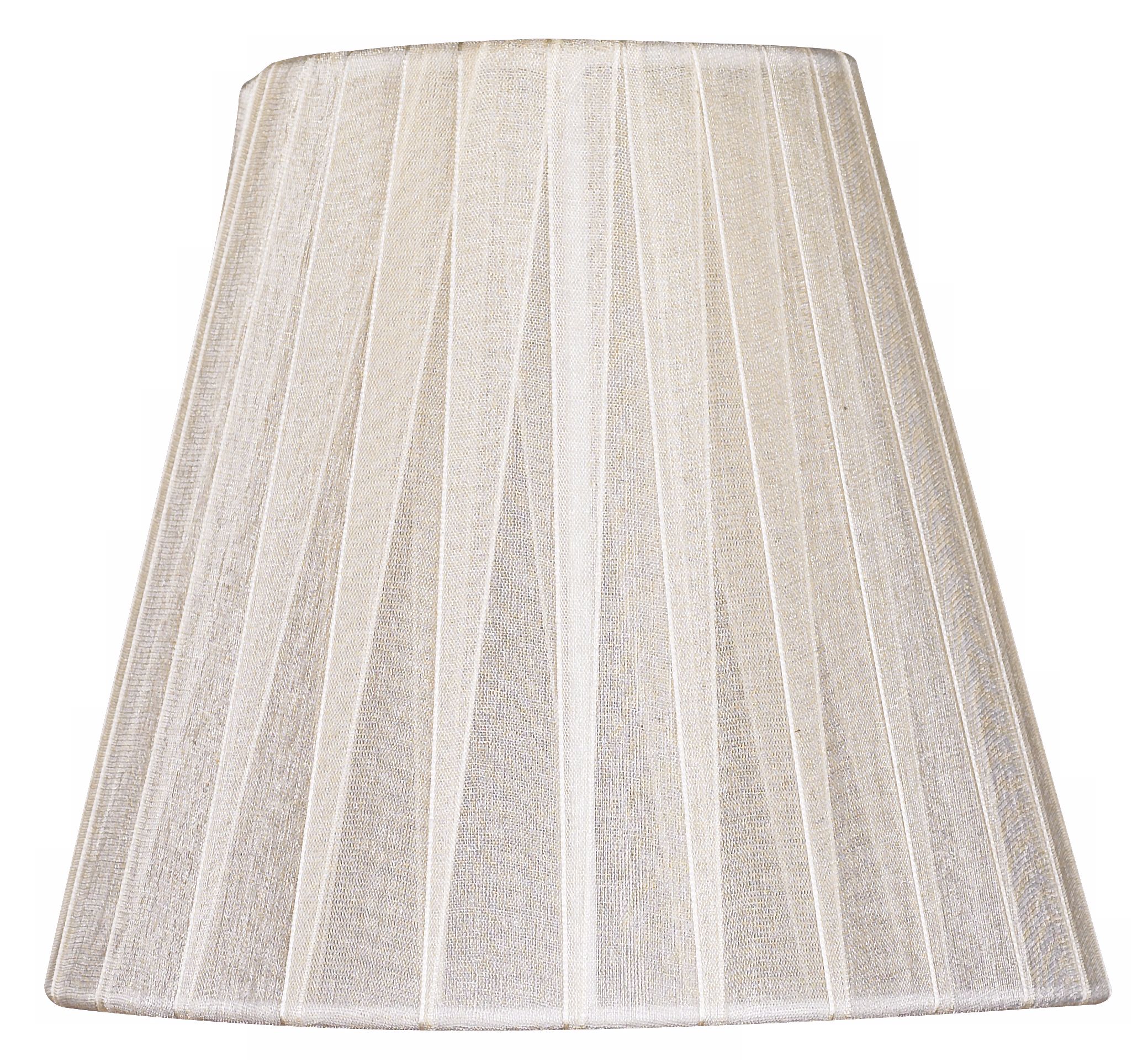 Ivory Ribbon Wrap Shade 3.5x5.5x5 (Clip-On)