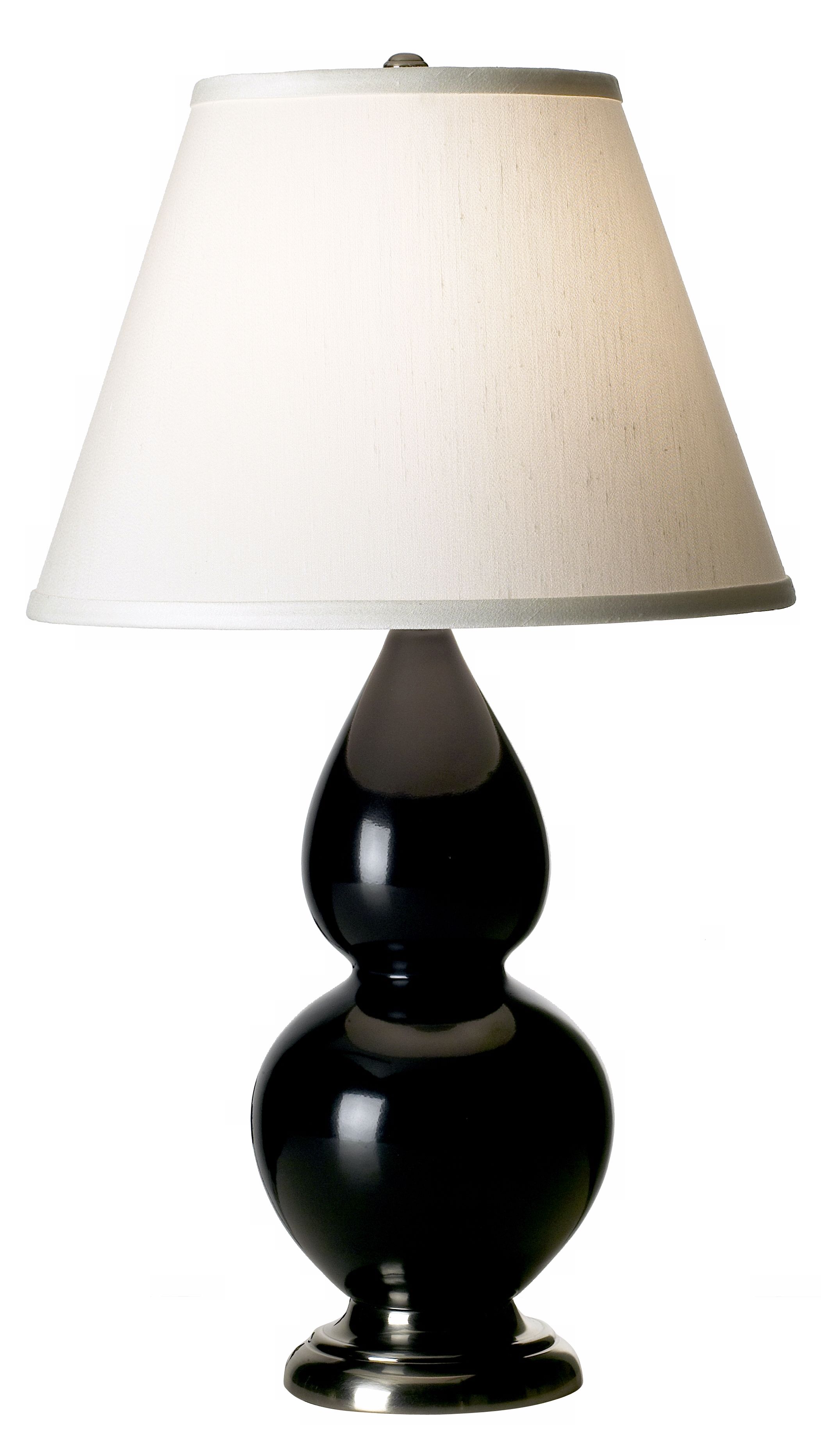 Black Ceramic Double Gourd Table Lamp