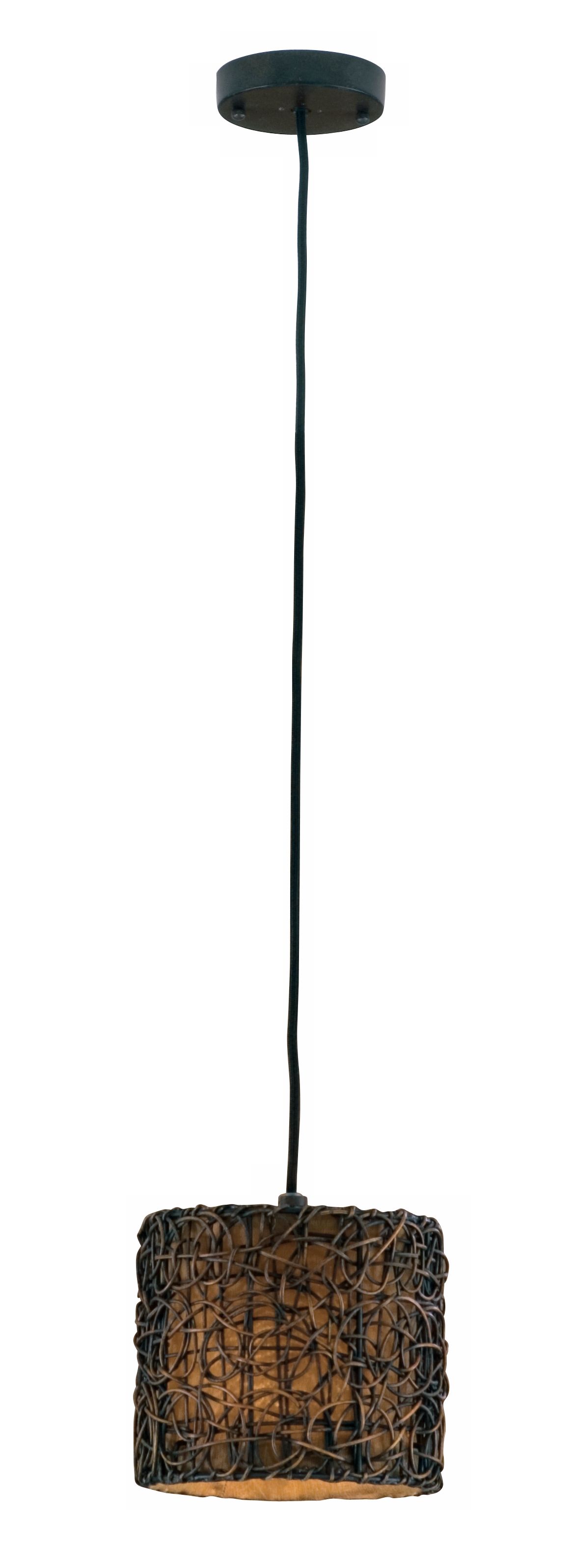 Naturo Rattan Collection Mini Hanging One Light Chandelier