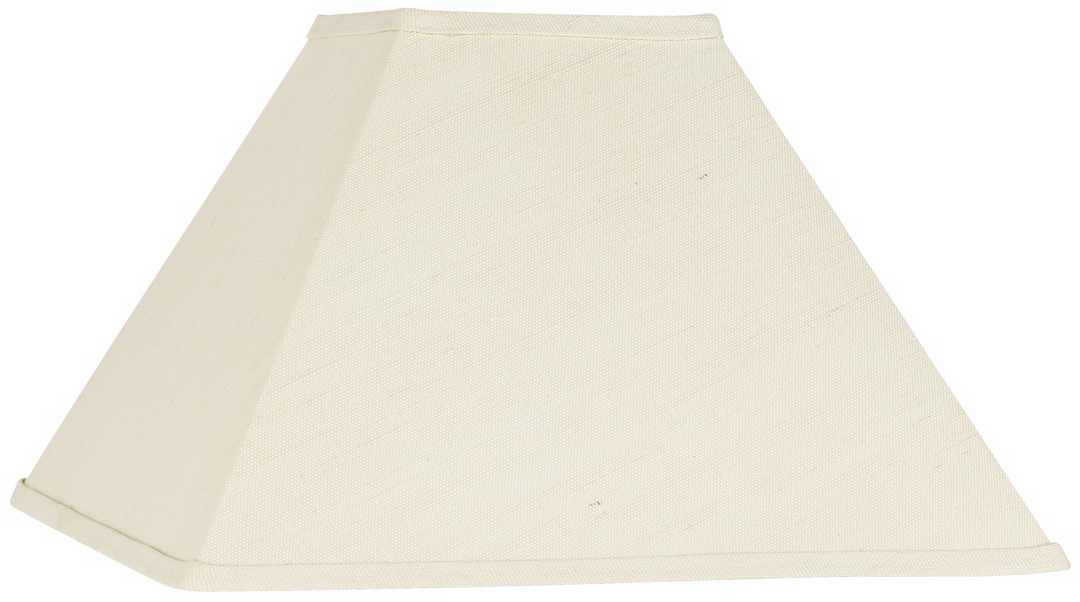 Tan Square Hard Back Lamp Shade 6x16x10 (Spider)