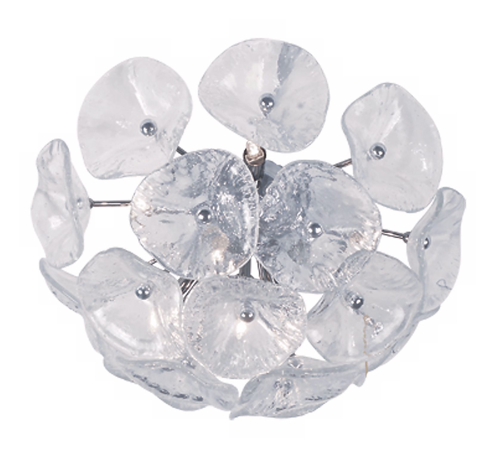 Cassini Collection Clear Glass Flushmount Ceiling Fixture