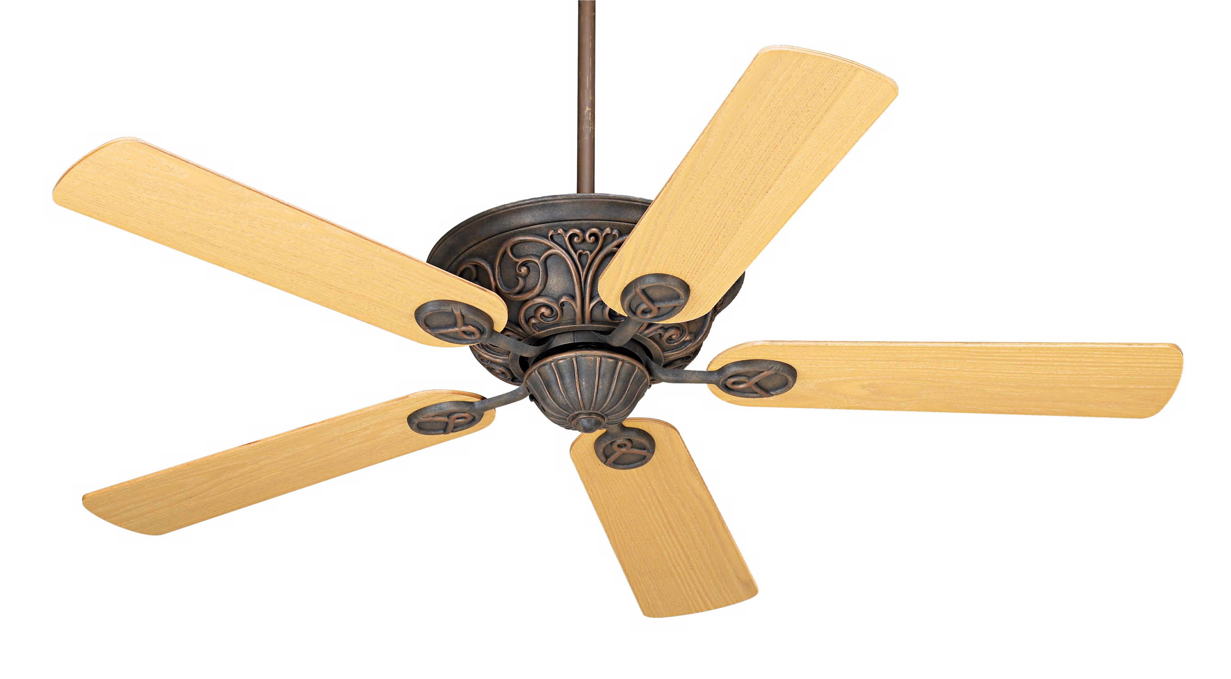 52" Casa Contessa™ Bronze Light Oak Blades Ceiling Fan
