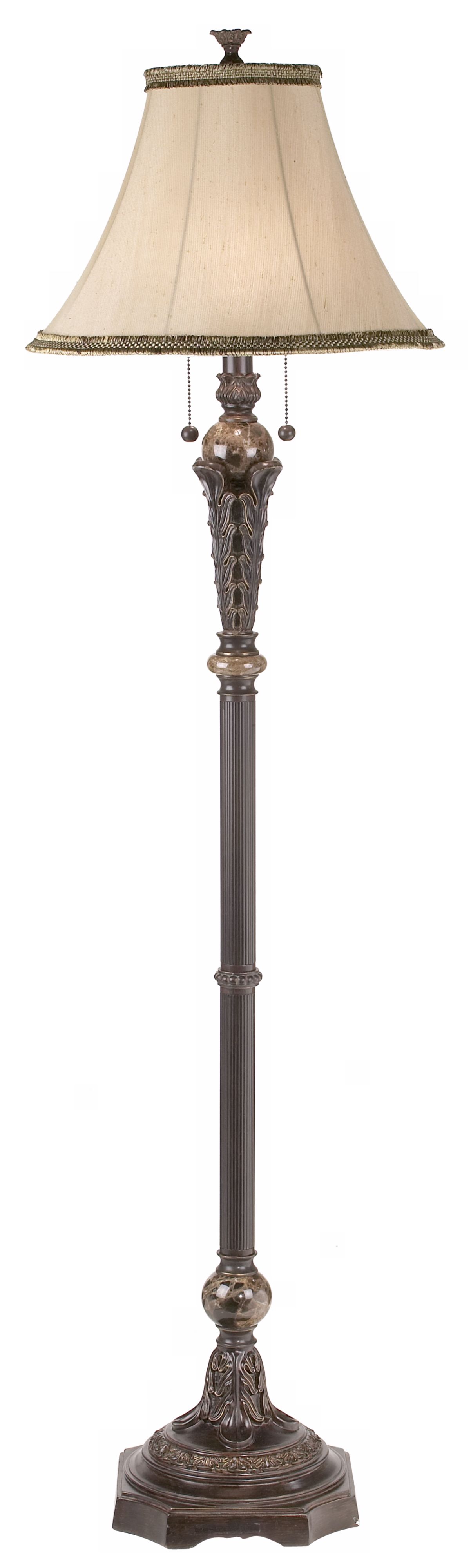 Kathy Ireland Grecian Collection Marble Floor Lamp