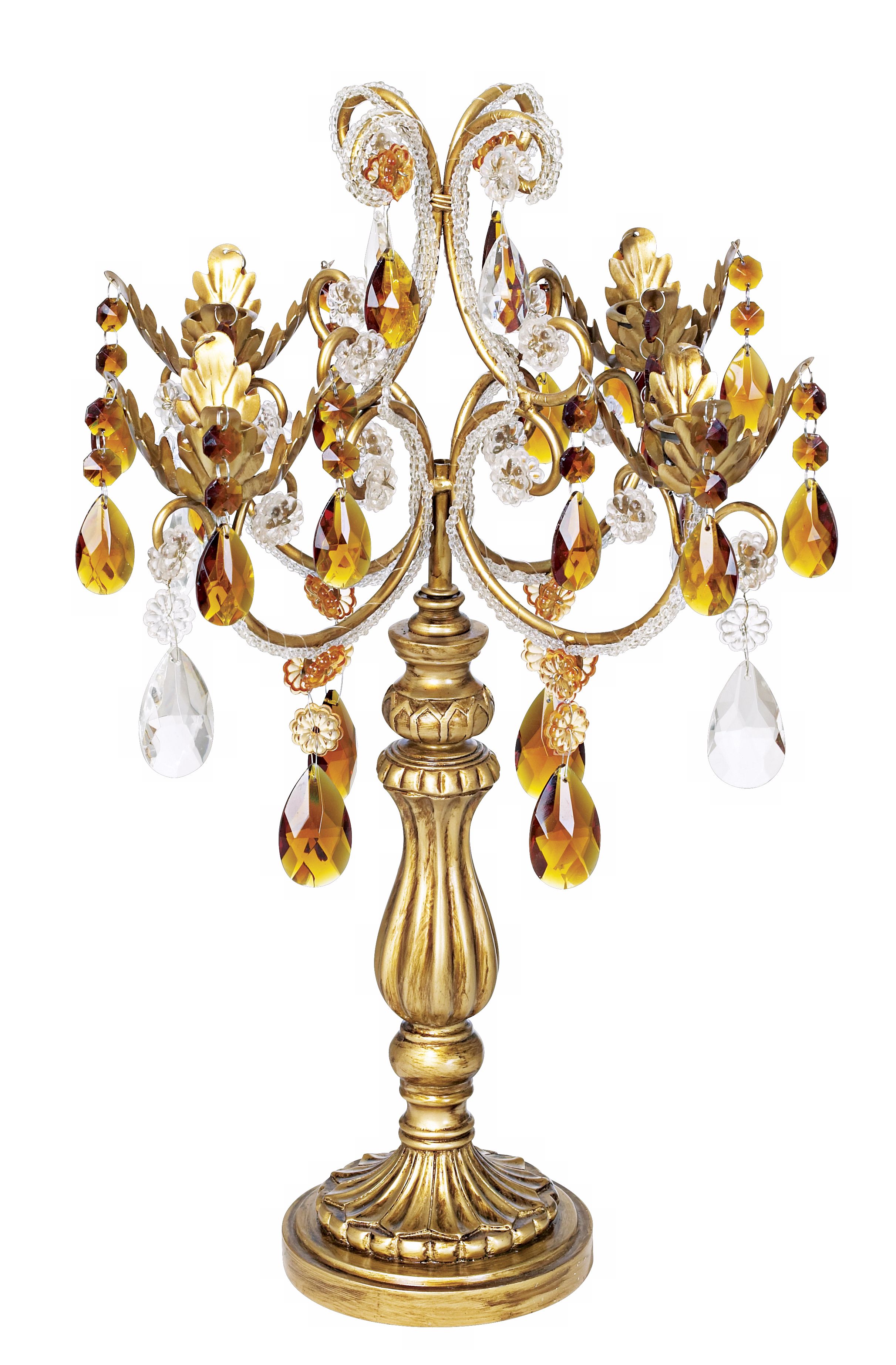 French Taper 19 1/2" High Droplets Candelabra
