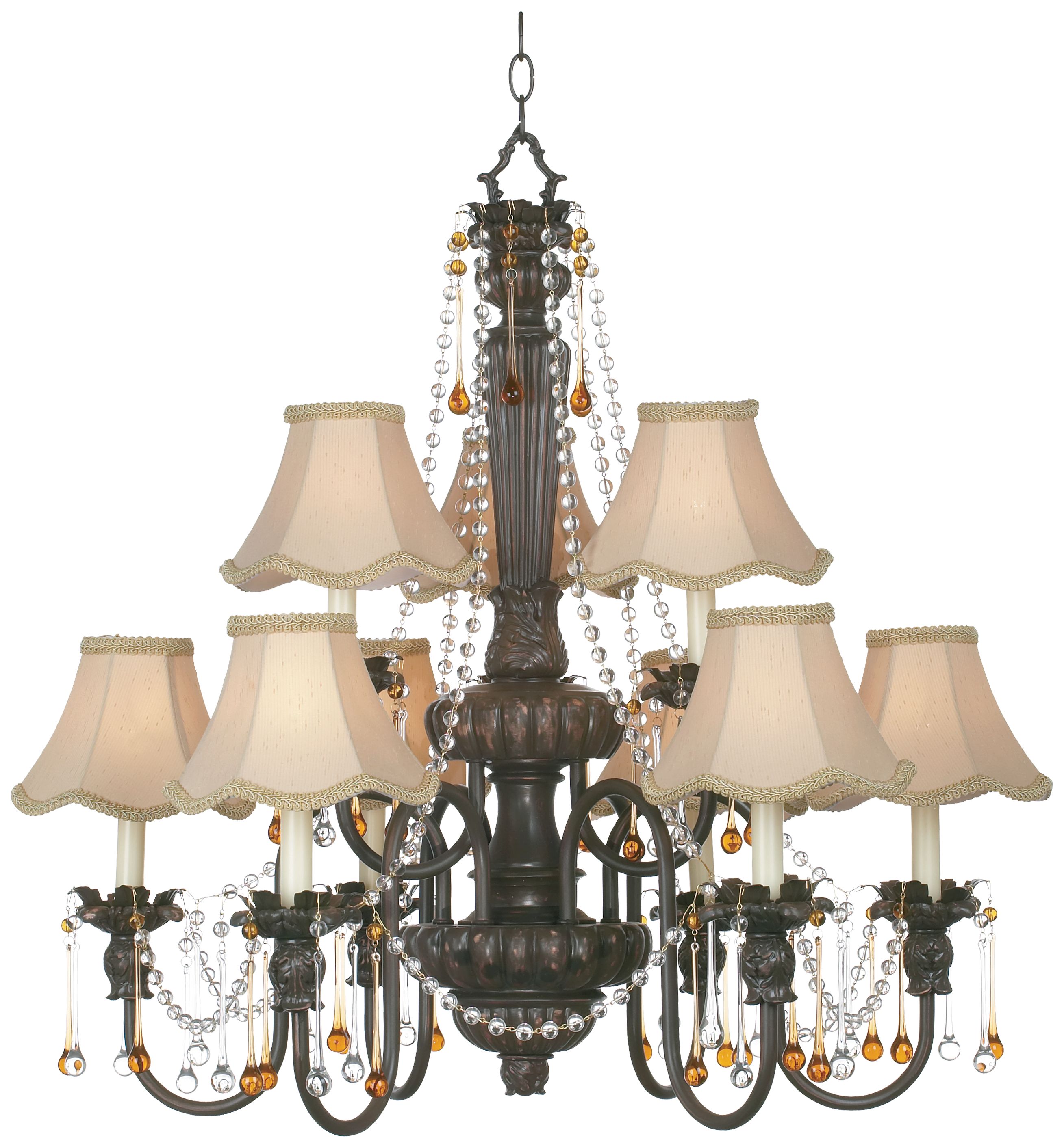 Kathy Ireland Chateau Deville Nine Light Chandelier