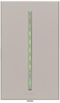Lutron Vierti 600 Watt Green LED Multilocation Gray Dimmer 56147