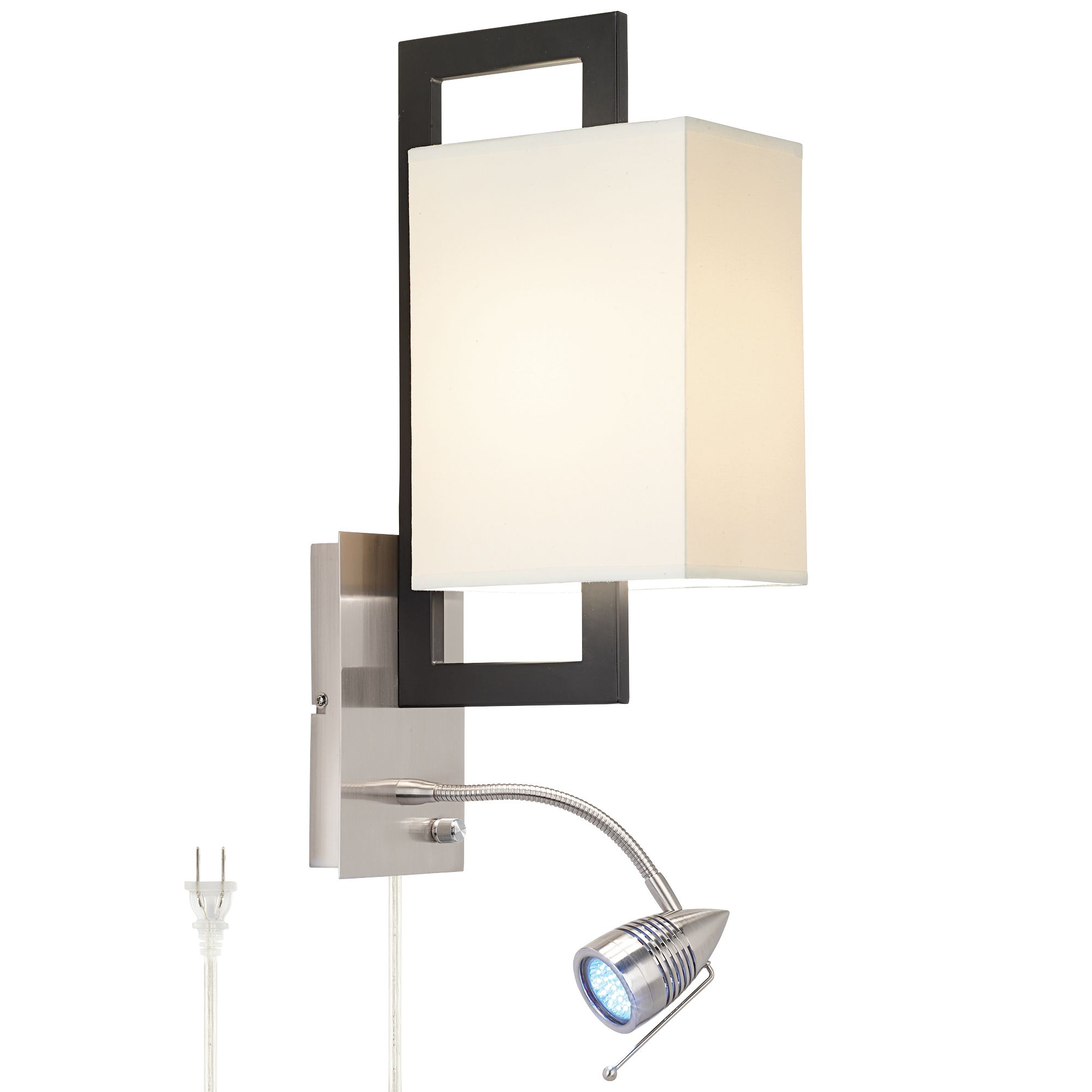 Possini Euro Floating Rectangle LED Plug-In Wall Light