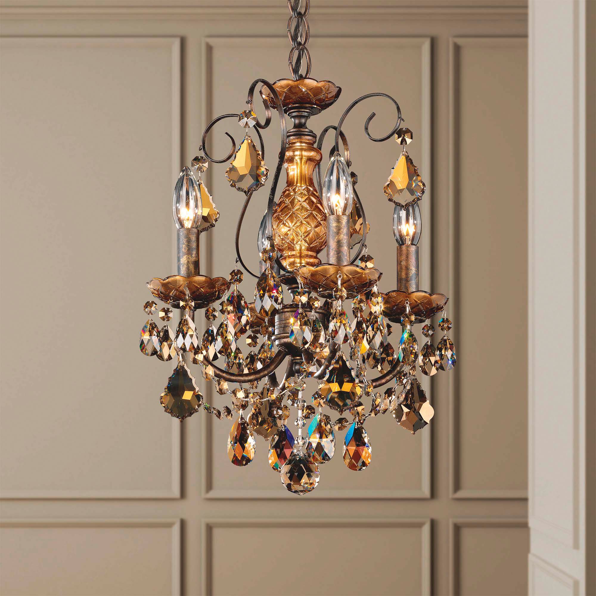 Schonbek New Orleans Collection 12" Crystal Mini Chandelier
